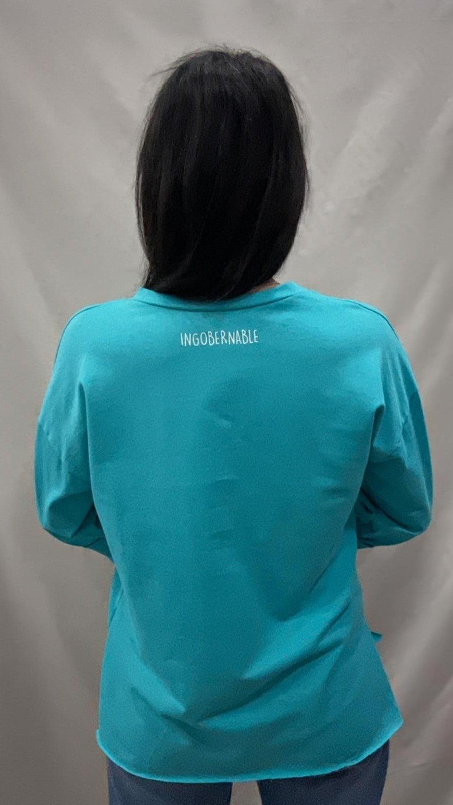 SUDADERA INGOBERNABLE TURQUESA S/M