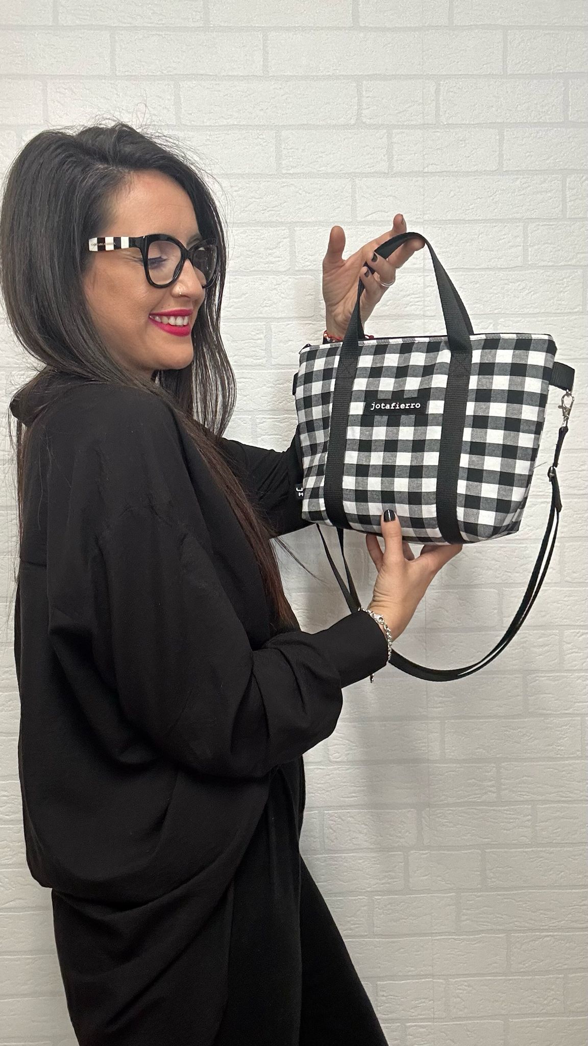 BOLSO MIDI VICHY GRANDE