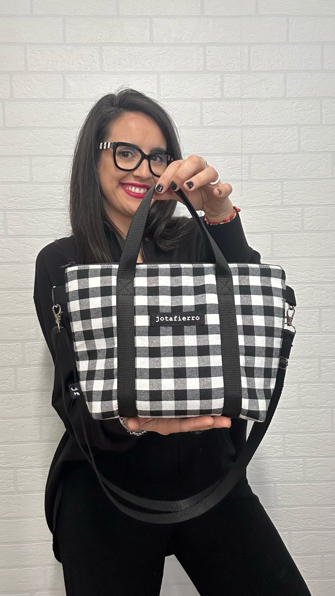 BOLSO MIDI VICHY GRANDE