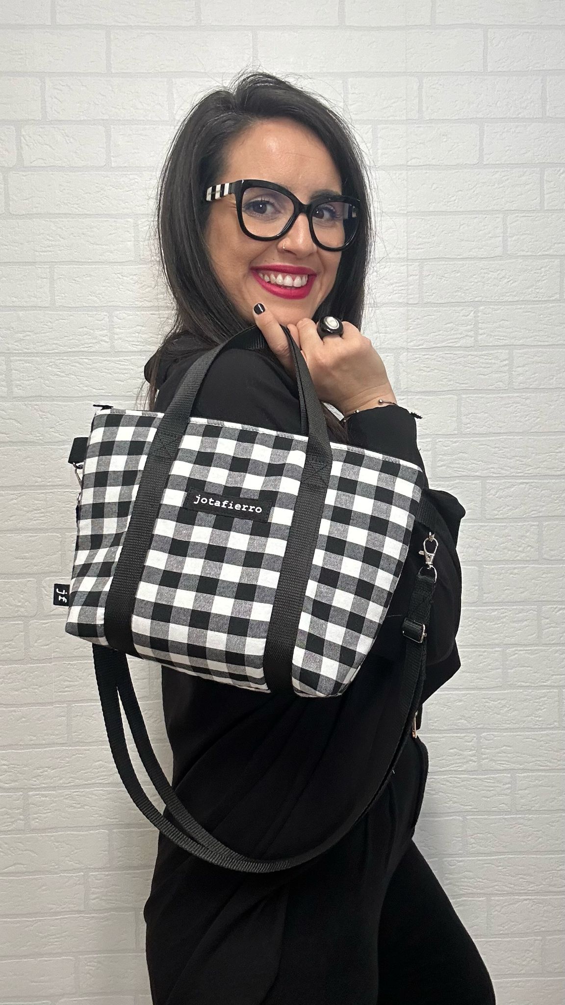 BOLSO MIDI VICHY GRANDE