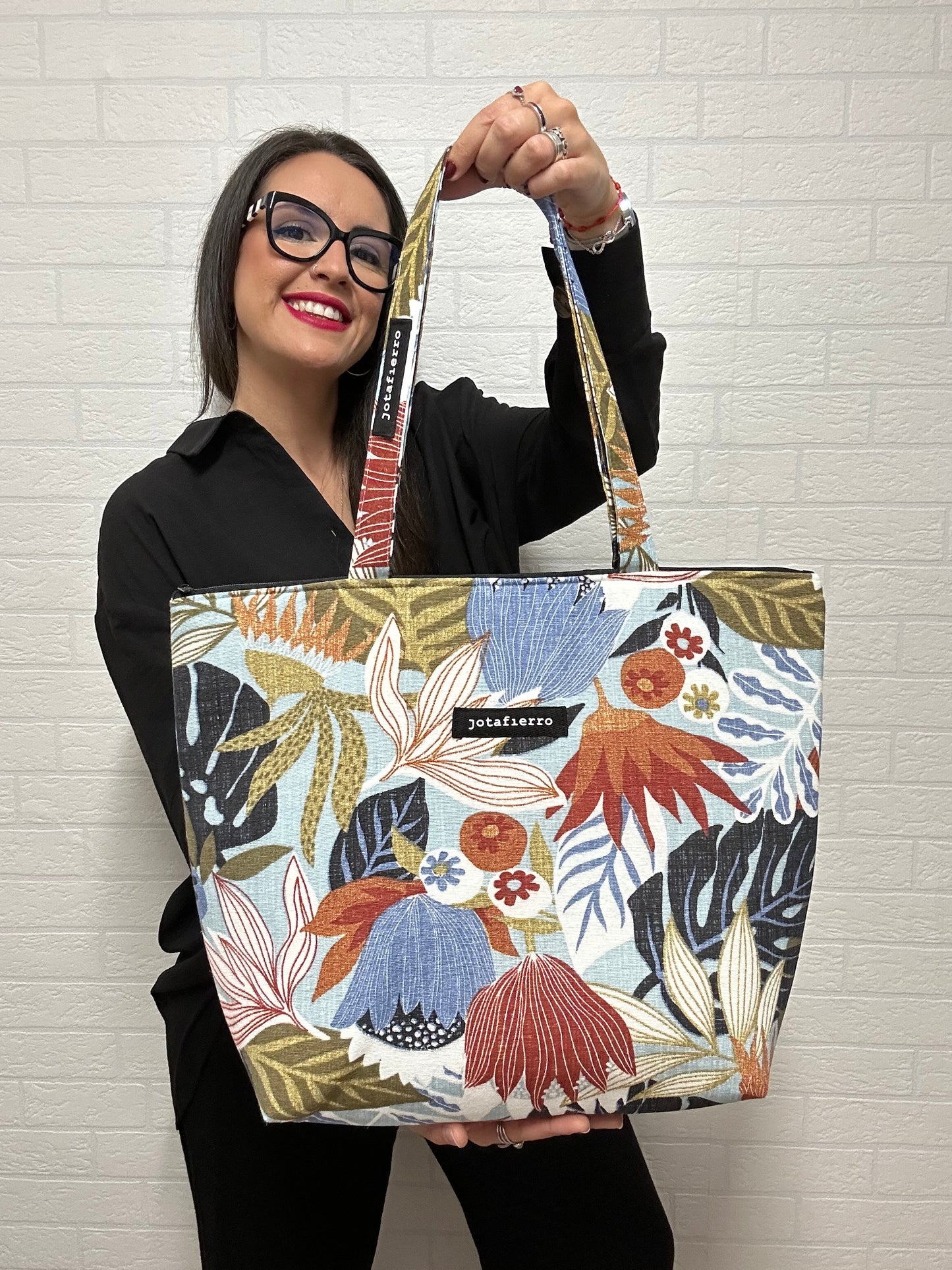 TOTE BAG SINGAPUR CREMALLERA