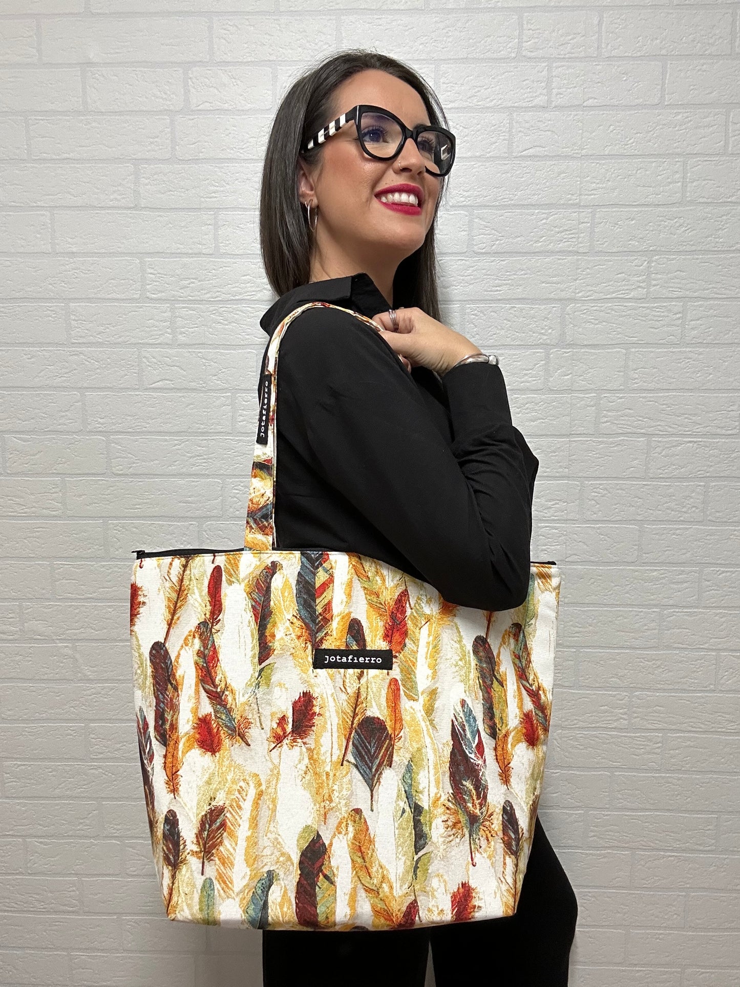 TOTE BAG ABORIGEN CREMALLERA