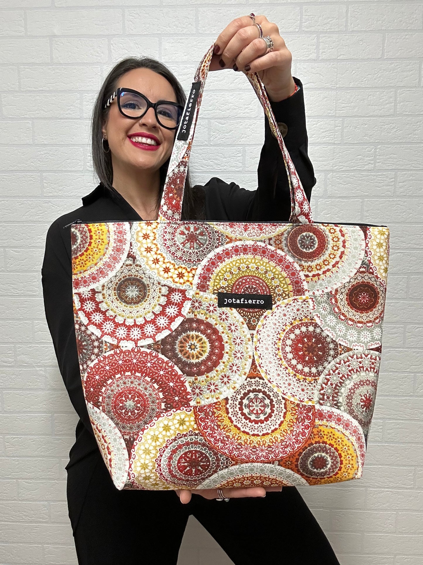 TOTE BAG TOSCANA CREMALLERA