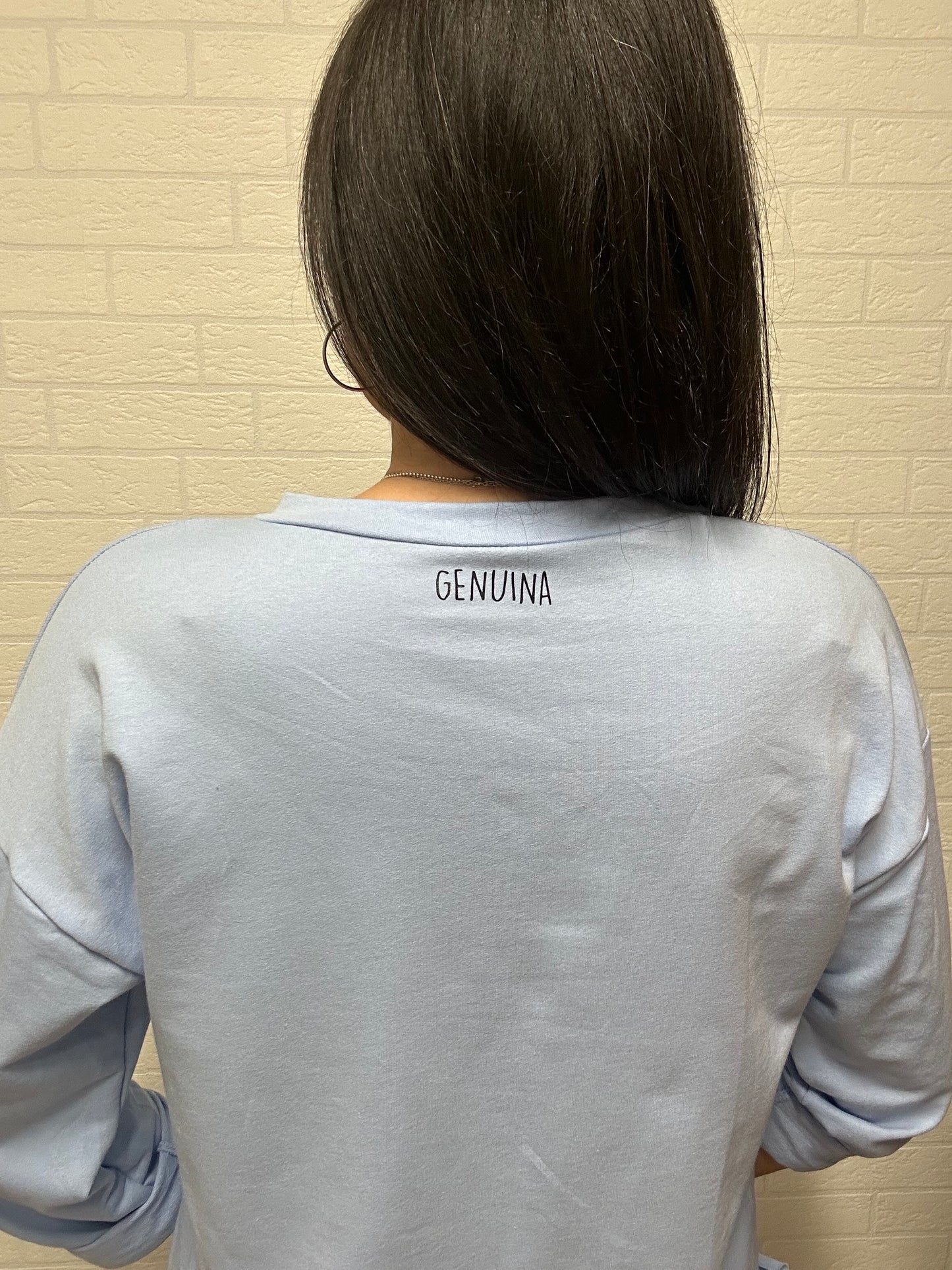 SUDADERA LA LUNA-APERTURA/CELESTE