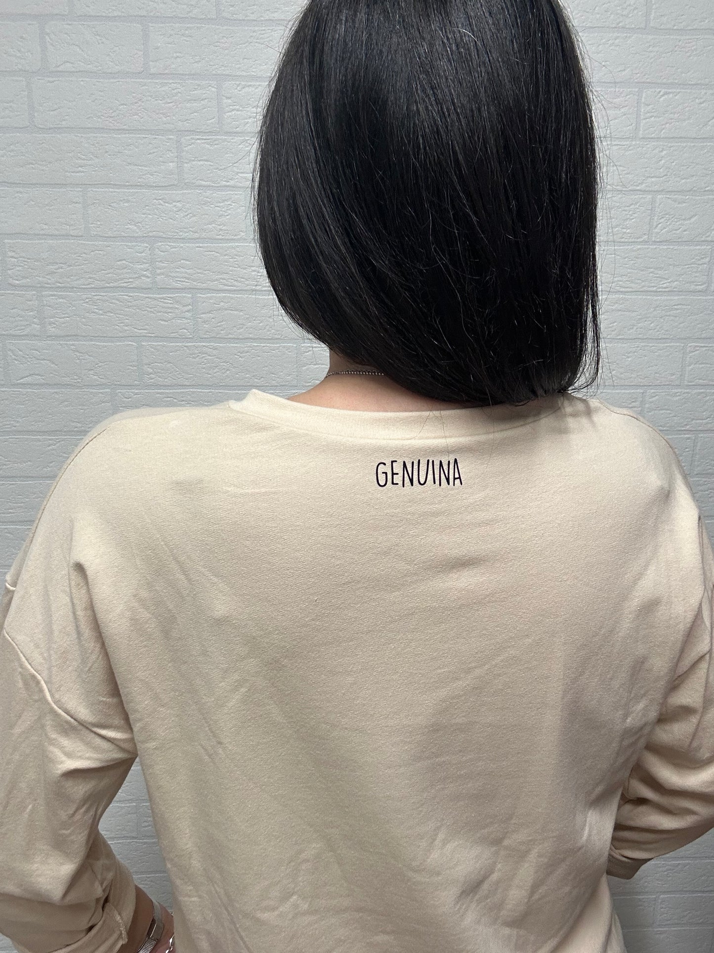 SUDADERA LA LUNA-APERTURA/BEIGE