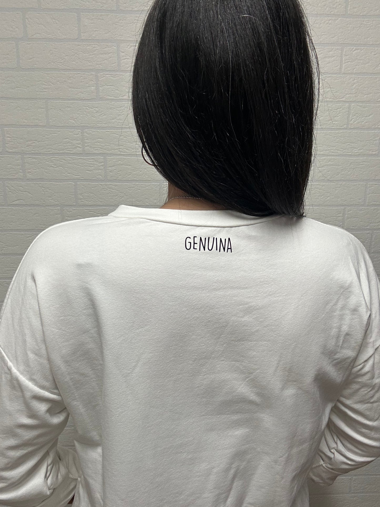 SUDADERA LA LUNA-APERTURA/BLANCA