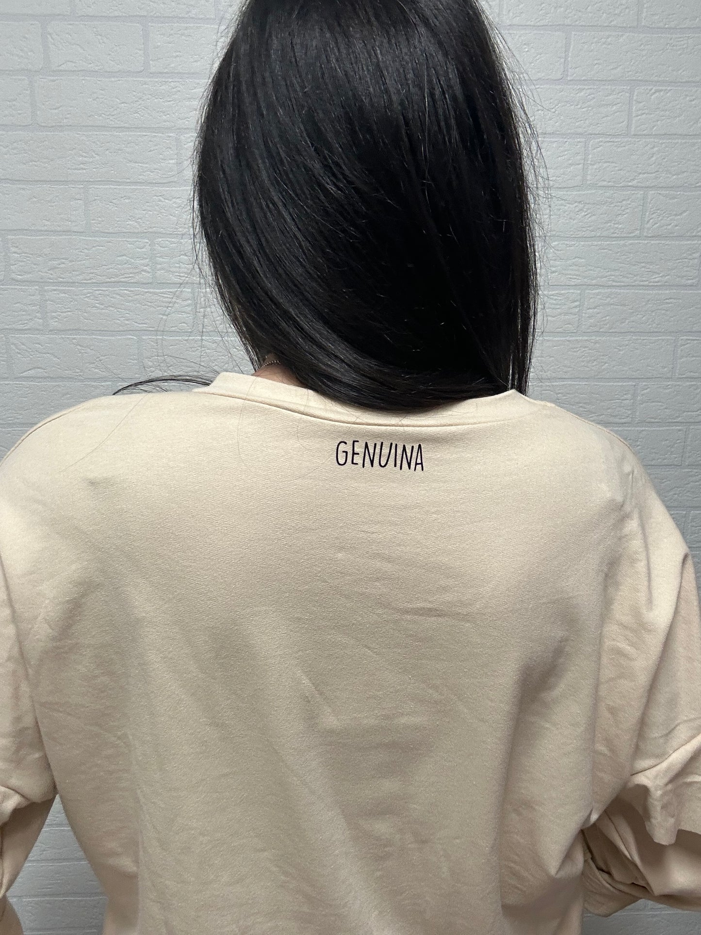 SUDADERA LA LUNA-VOLANTE/BEIGE