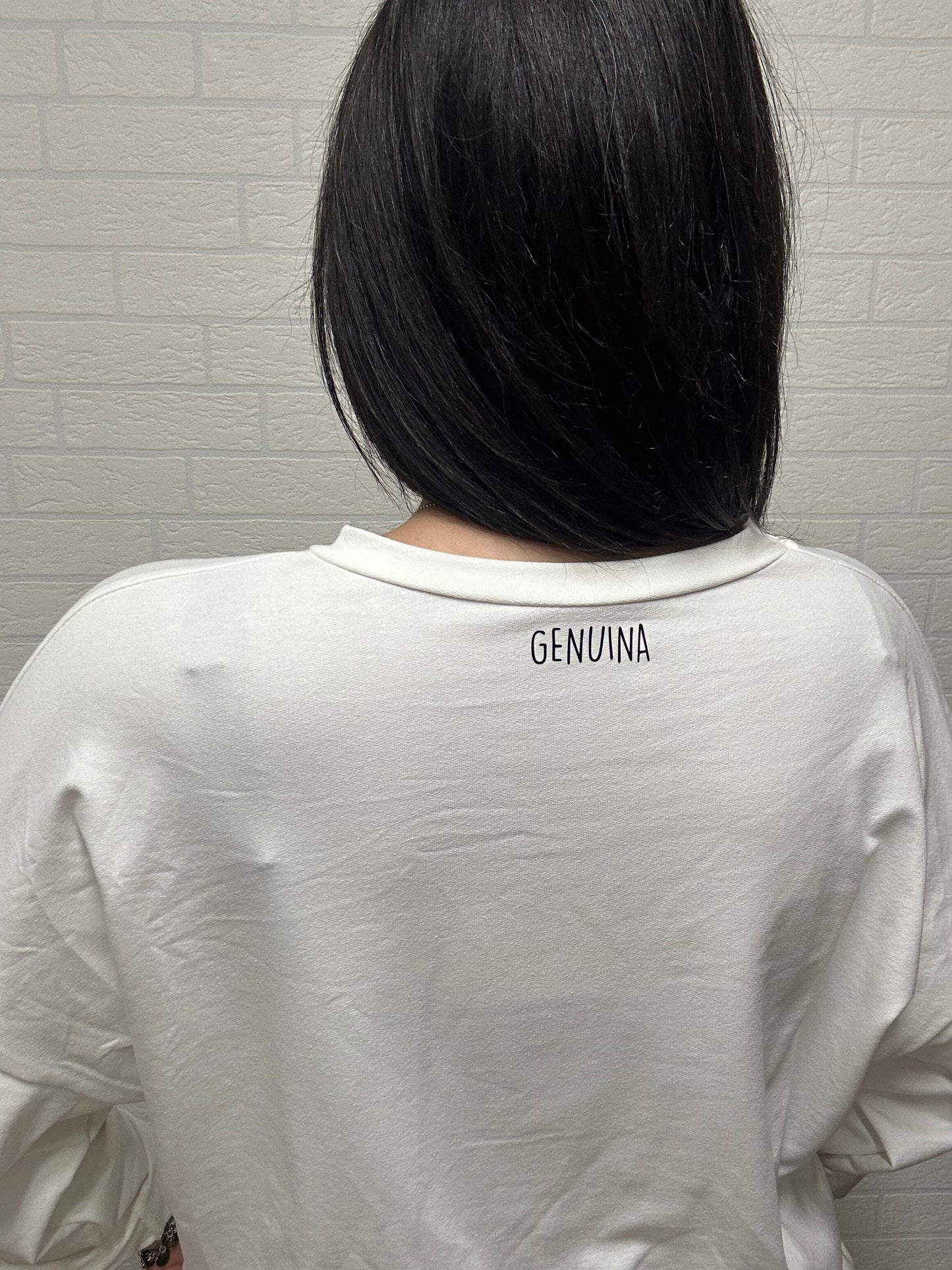 SUDADERA LA LUNA-VOLANTE/BLANCA