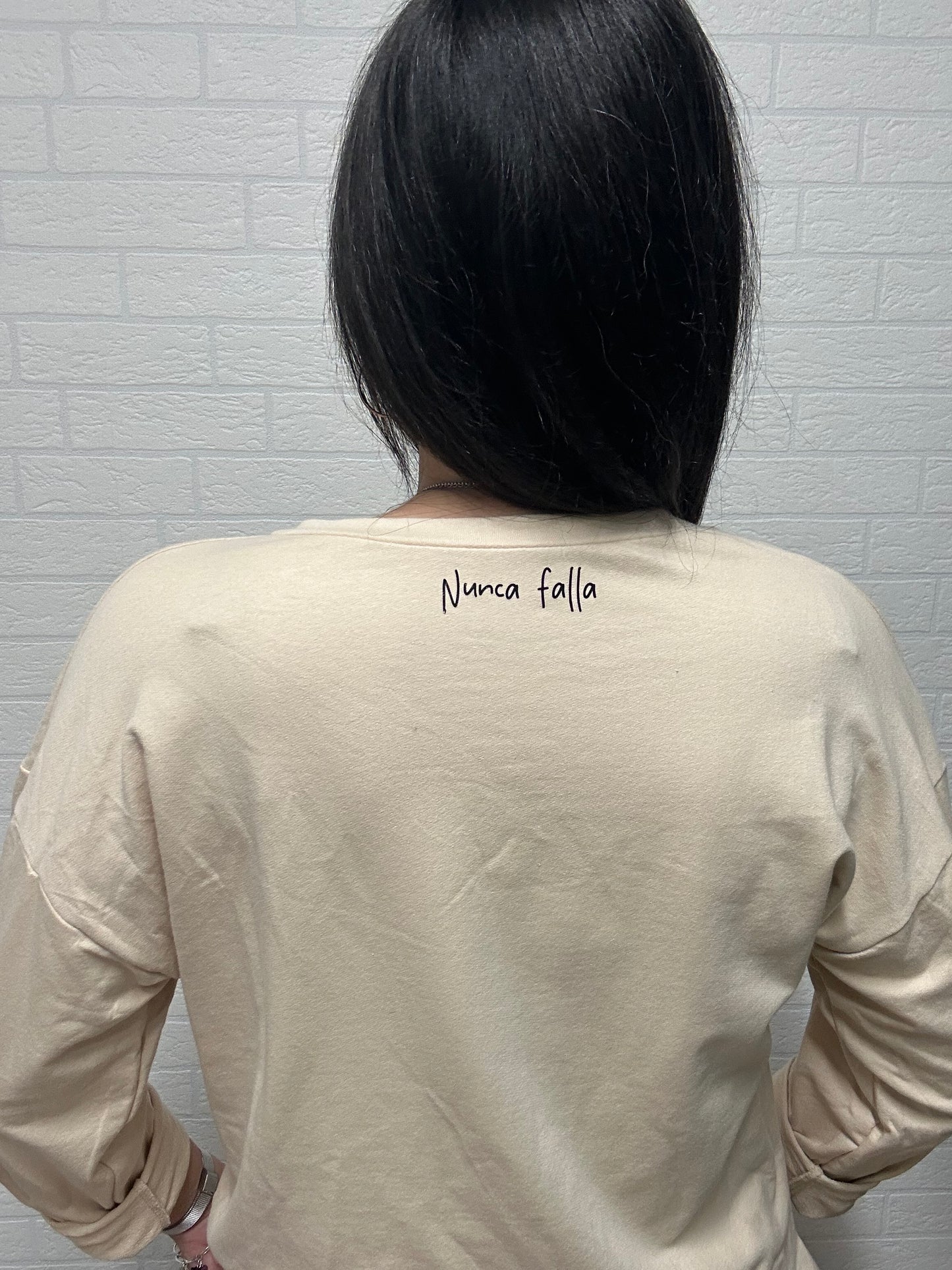 SUDADERA INTUICIÓN-APERTURA/BEIGE