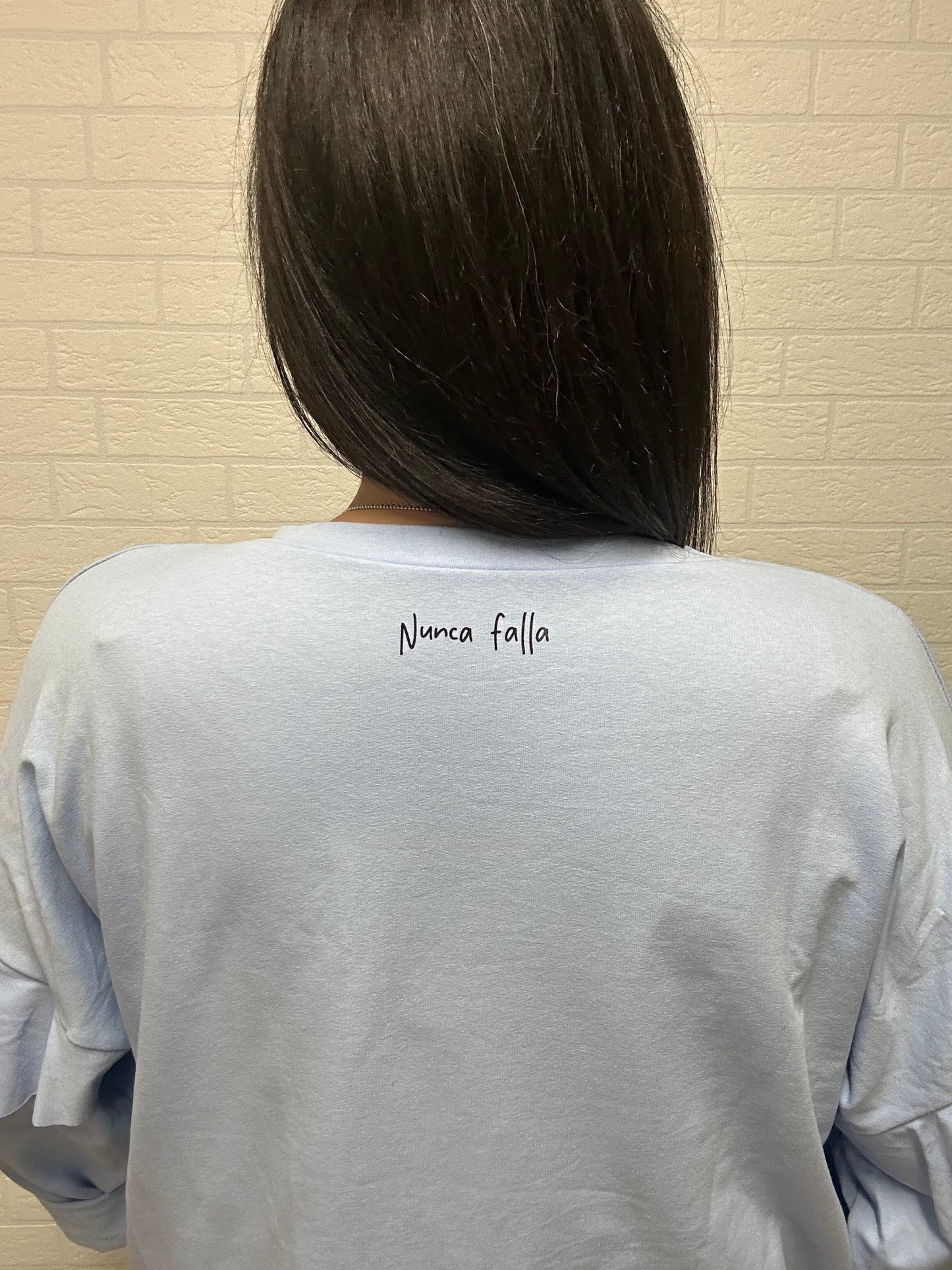 SUDADERA INTUICIÓN-VOLANTE/CELESTE