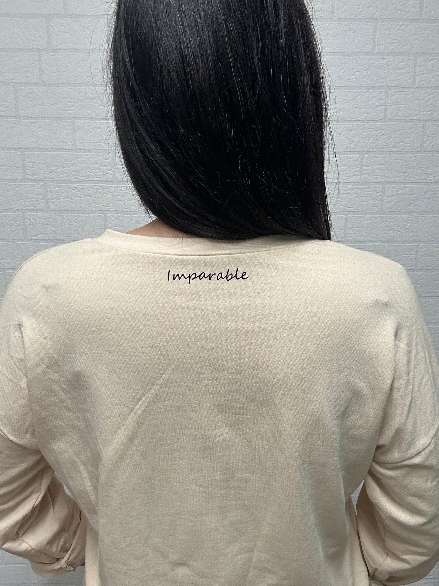 SUDADERA PUEDES-APERTURA/BEIGE