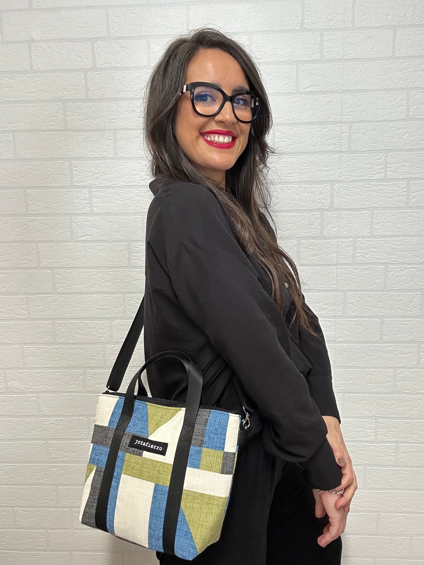 BOLSO MIDI PERSIA BLUE