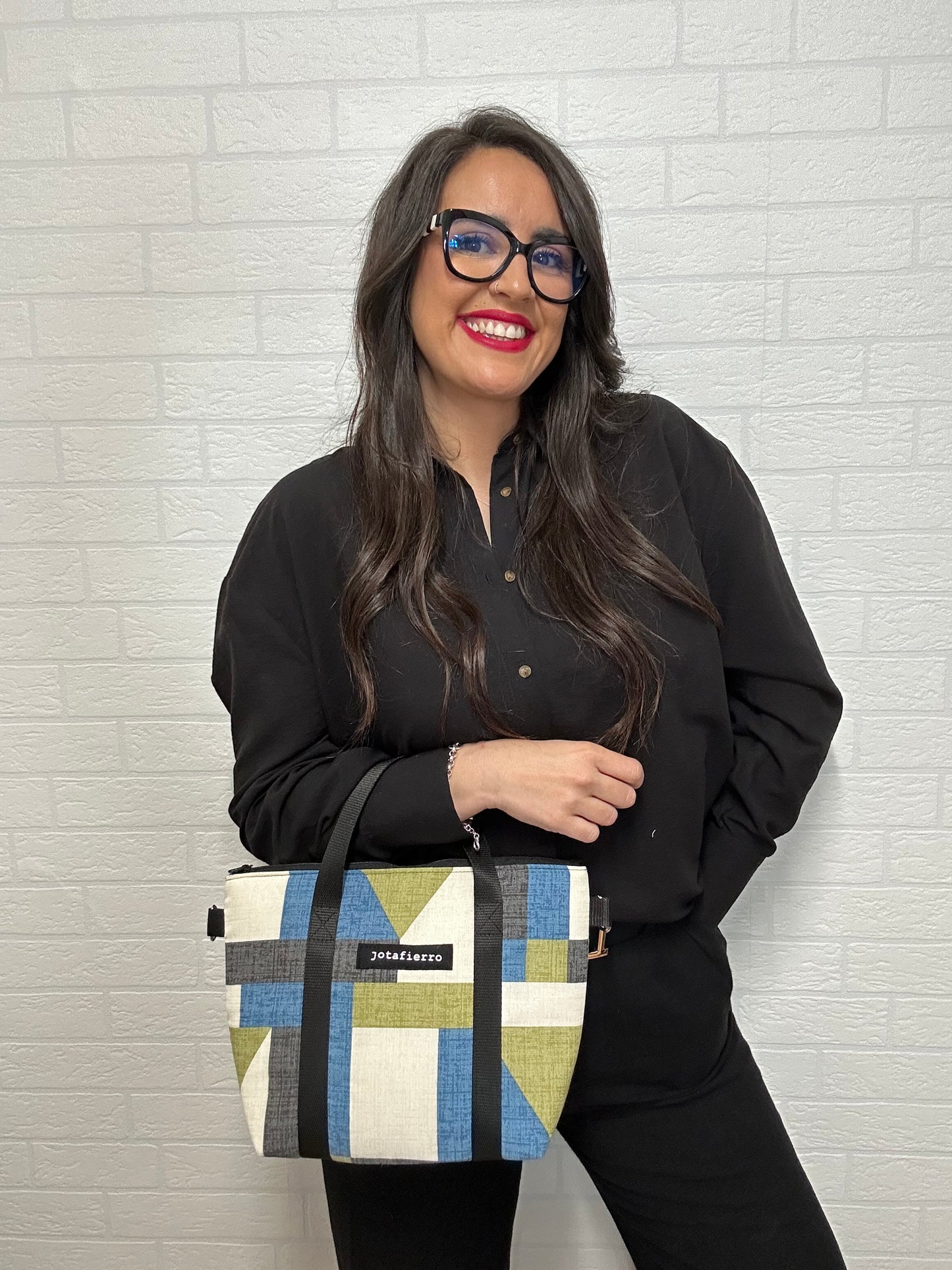 BOLSO MIDI PERSIA BLUE