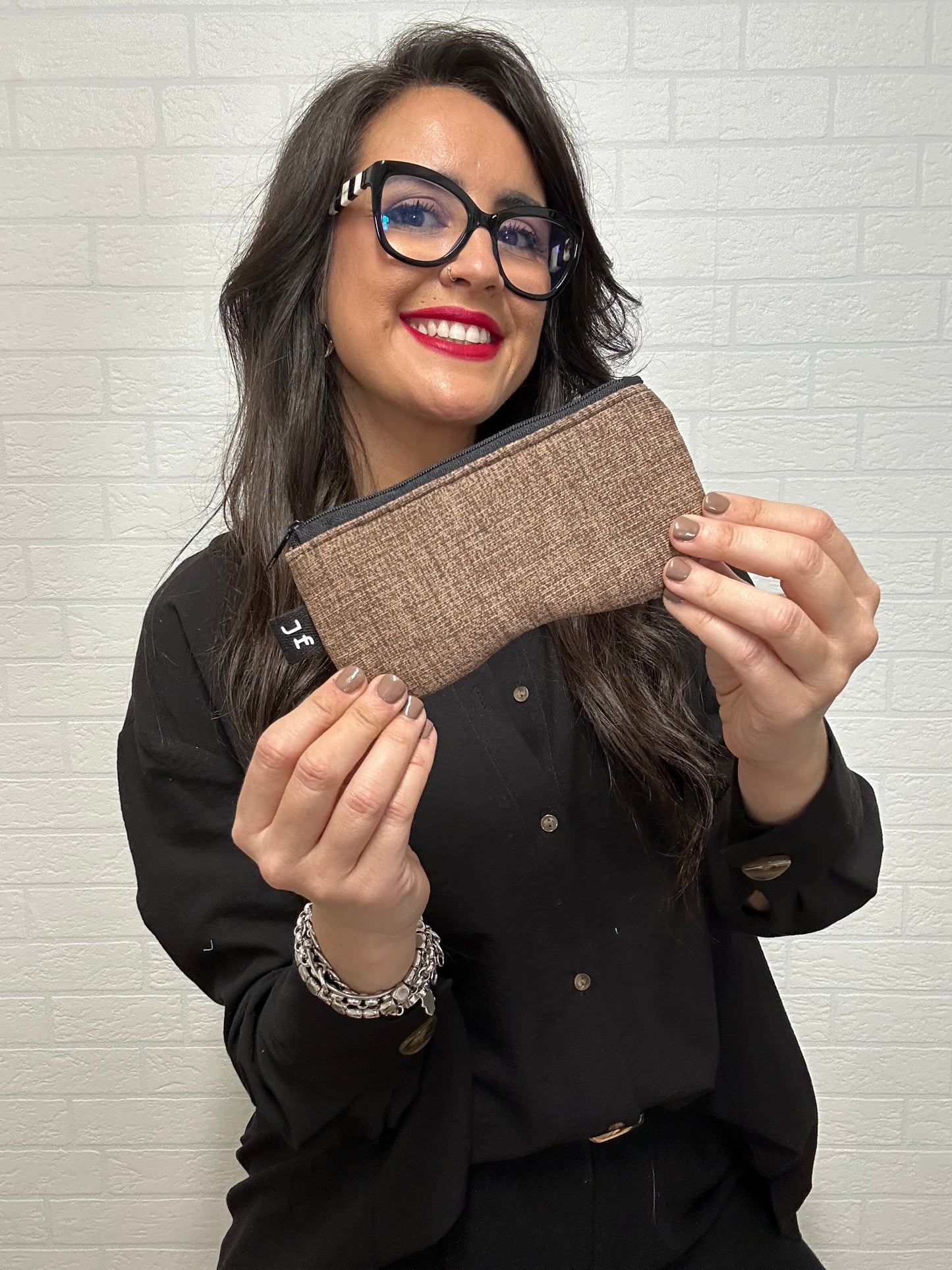 FUNDA DE GAFAS MARRON LATTE