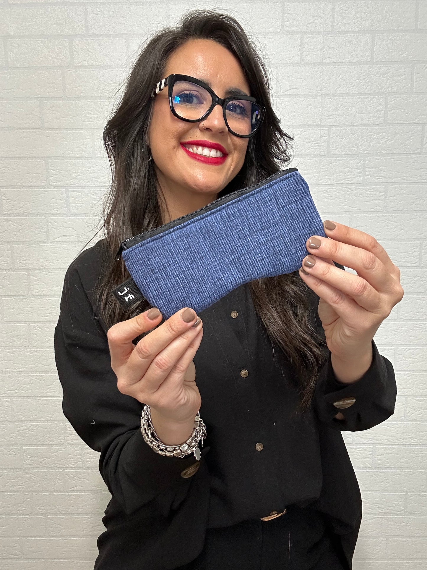 FUNDA DE GAFAS AZUL DENIM