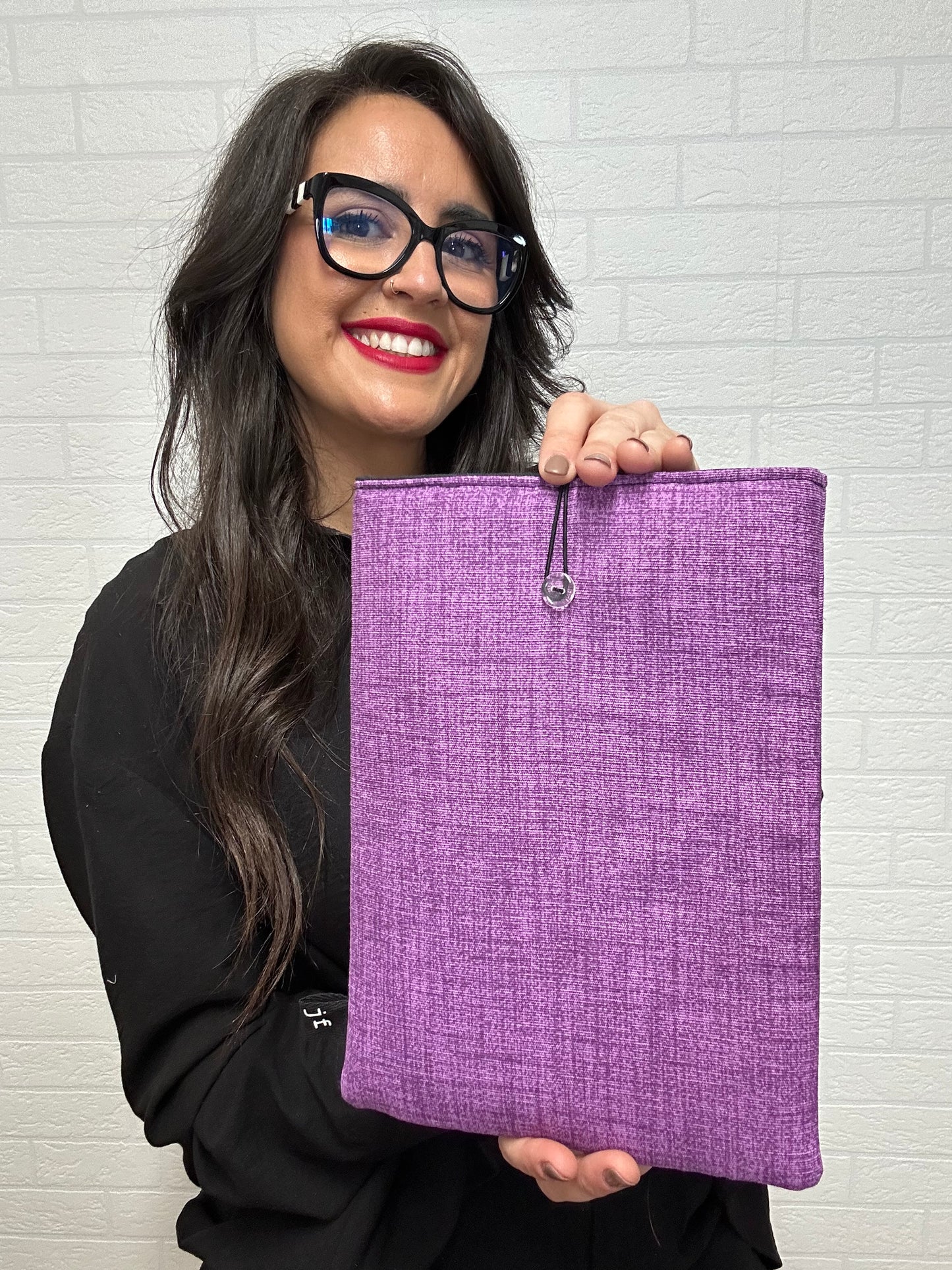 FUNDA DE LIBRO LILA PURPLE