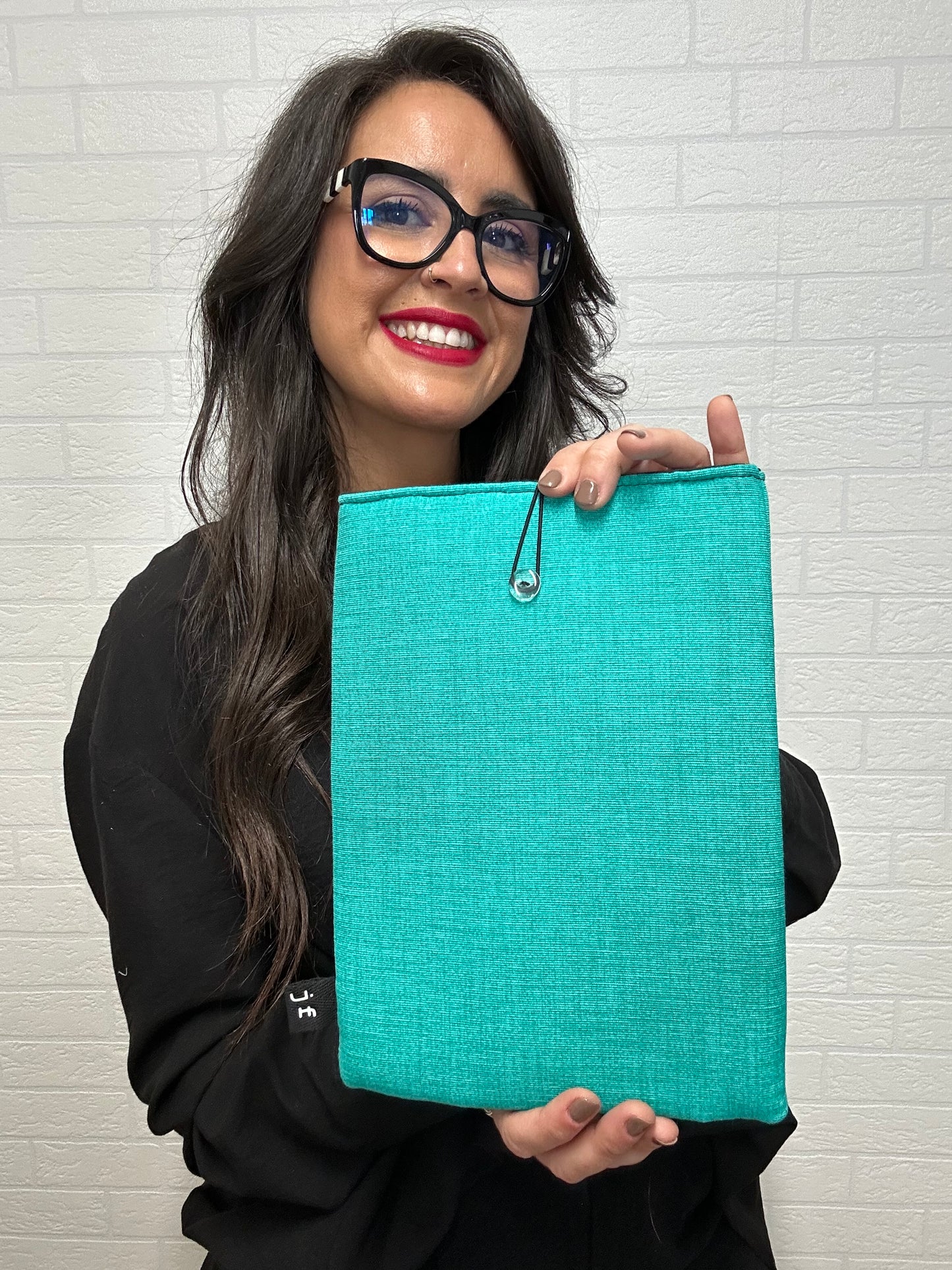 FUNDA DE LIBRO TURQUESA