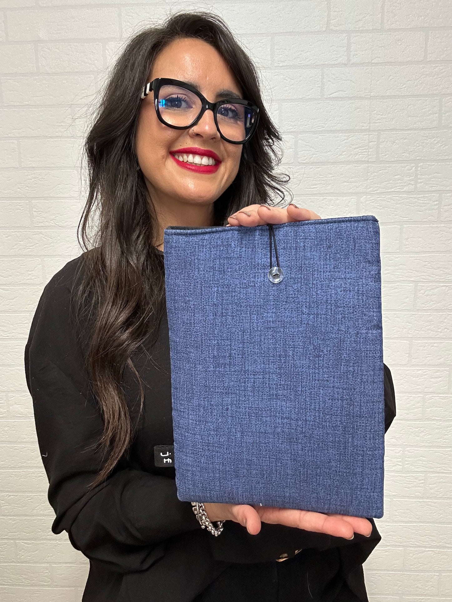FUNDA DE LIBRO AZUL DENIM