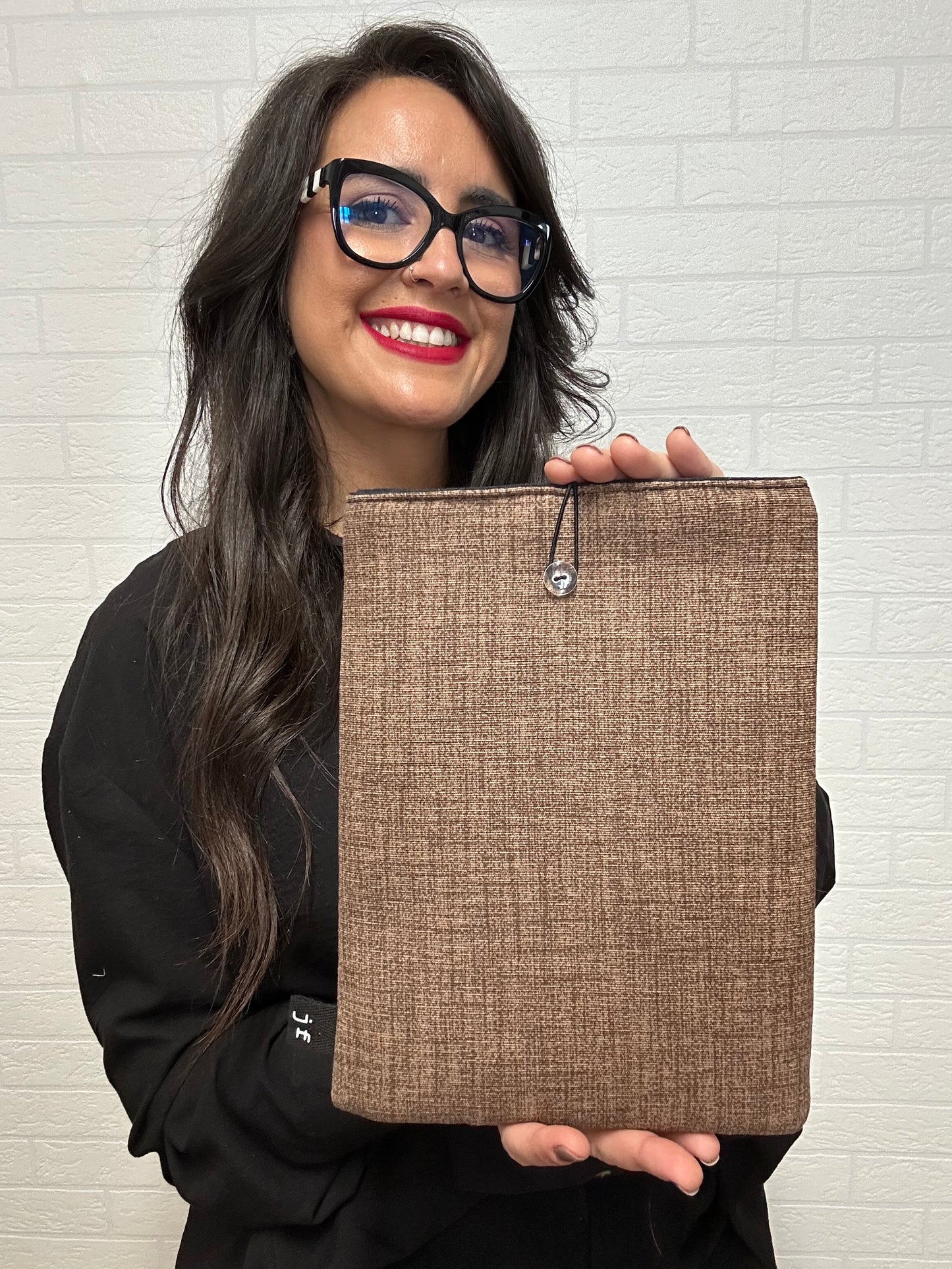 FUNDA DE LIBRO MARRON LATTE