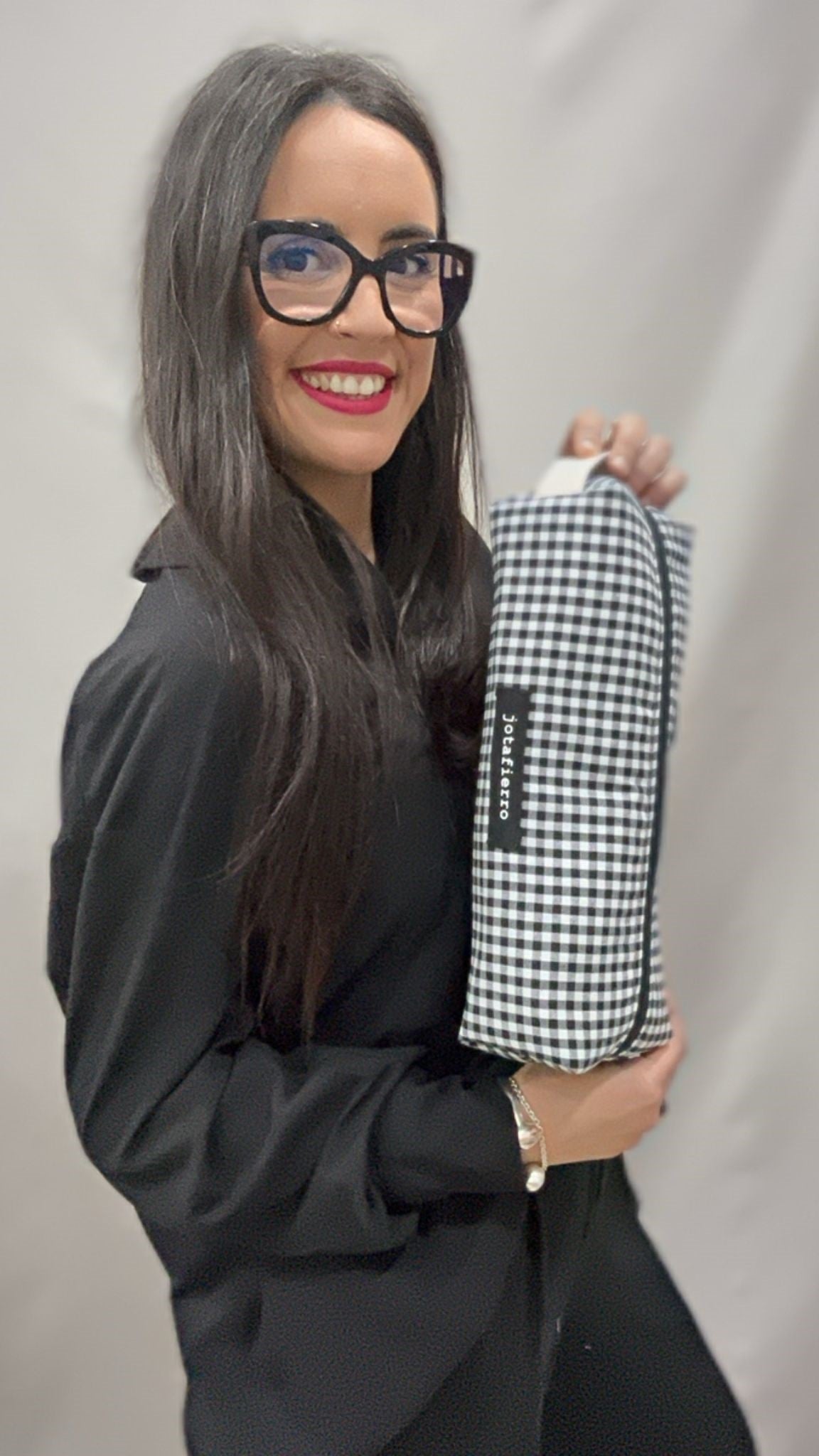 FUNDA PLANCHA VICHY NEGRO