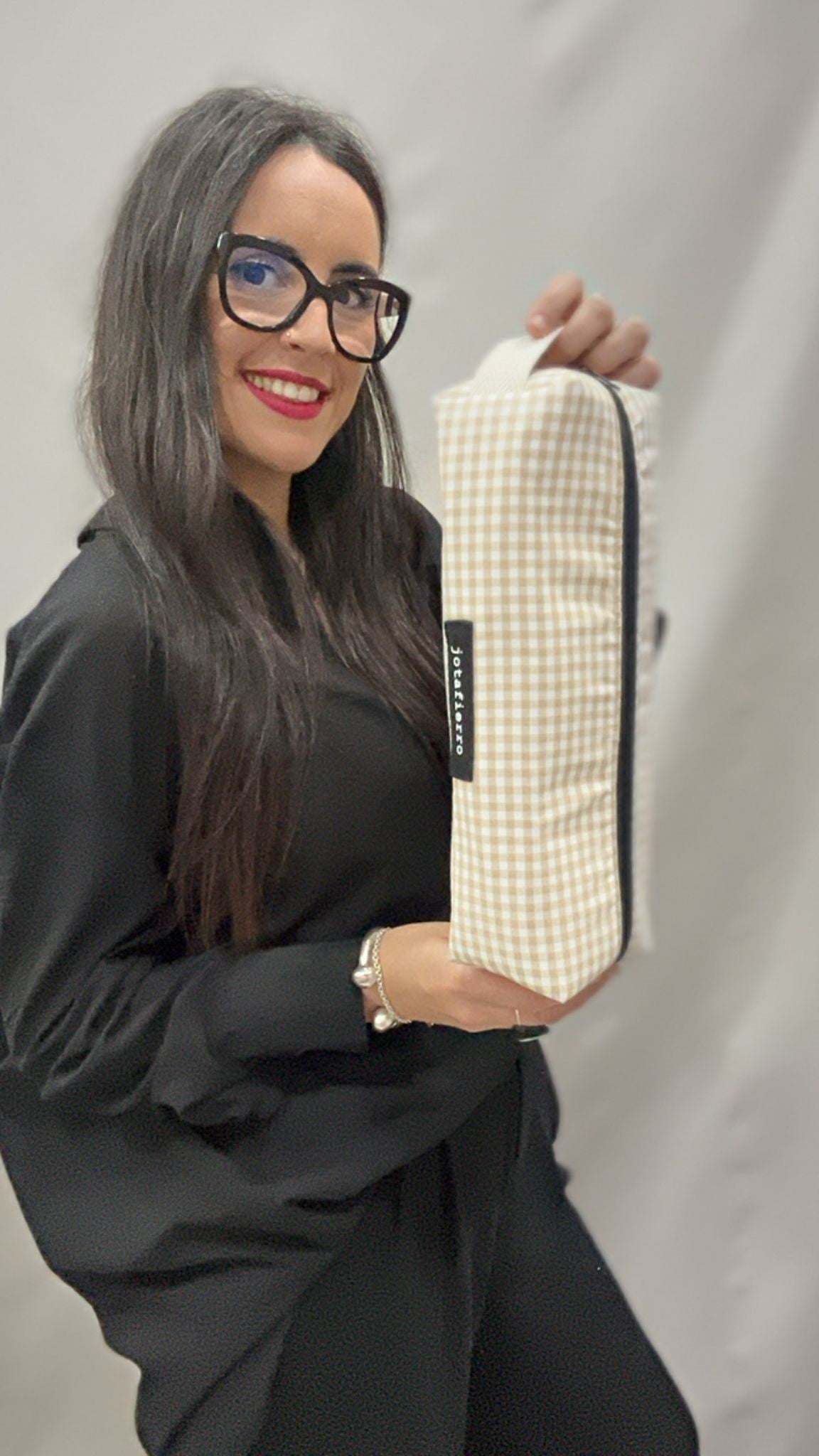 FUNDA PLANCHA VICHY BEIGE