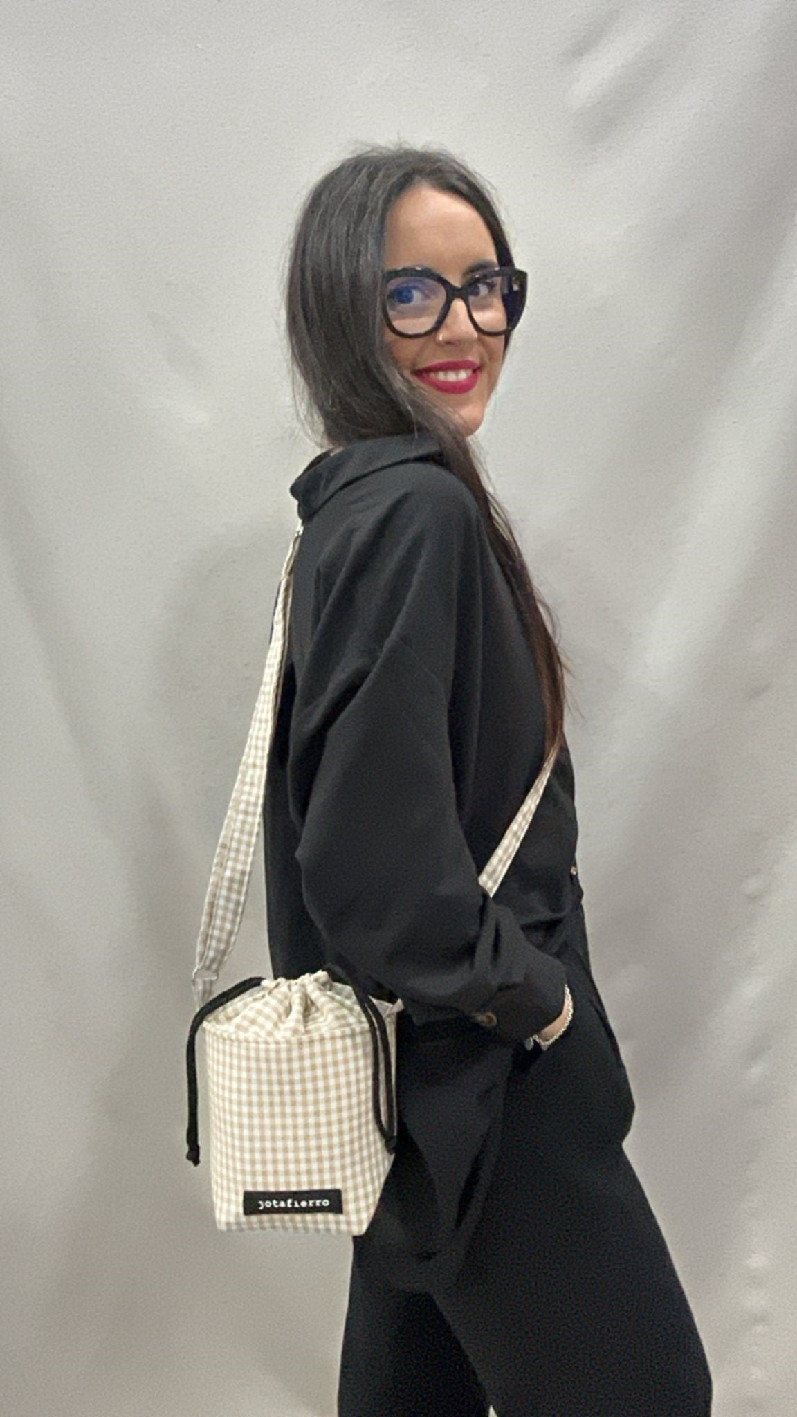 BOMBONERA VICHY BEIGE