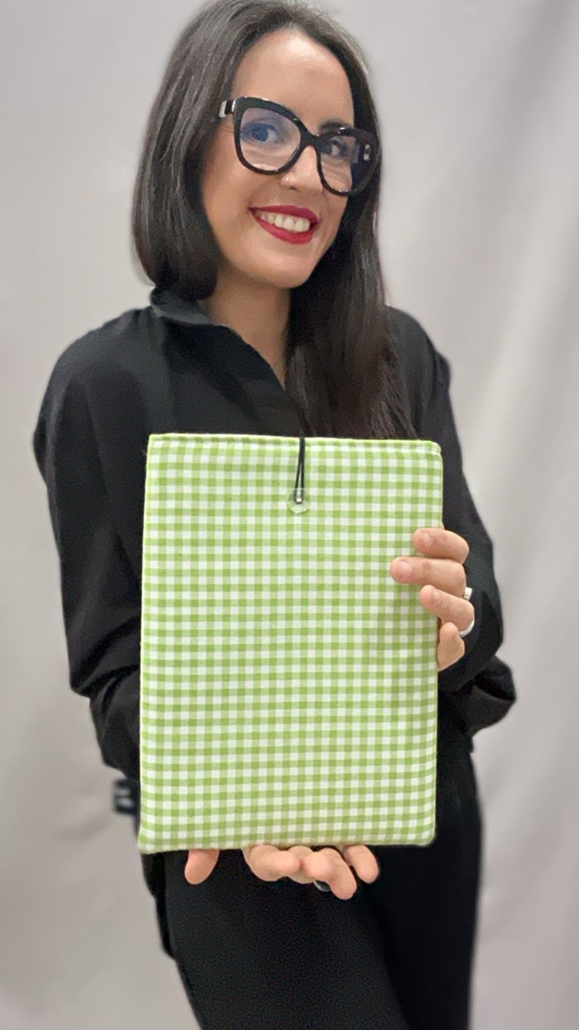 FUNDA DE LIBRO VICHY LOVER GREEN-O