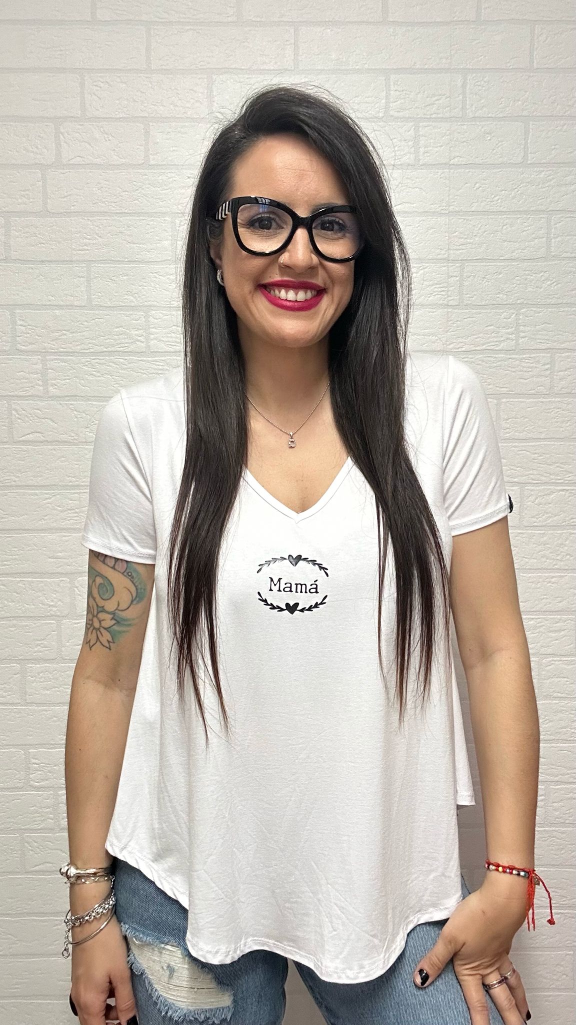 CAMISETA MAMÁ BLANCA