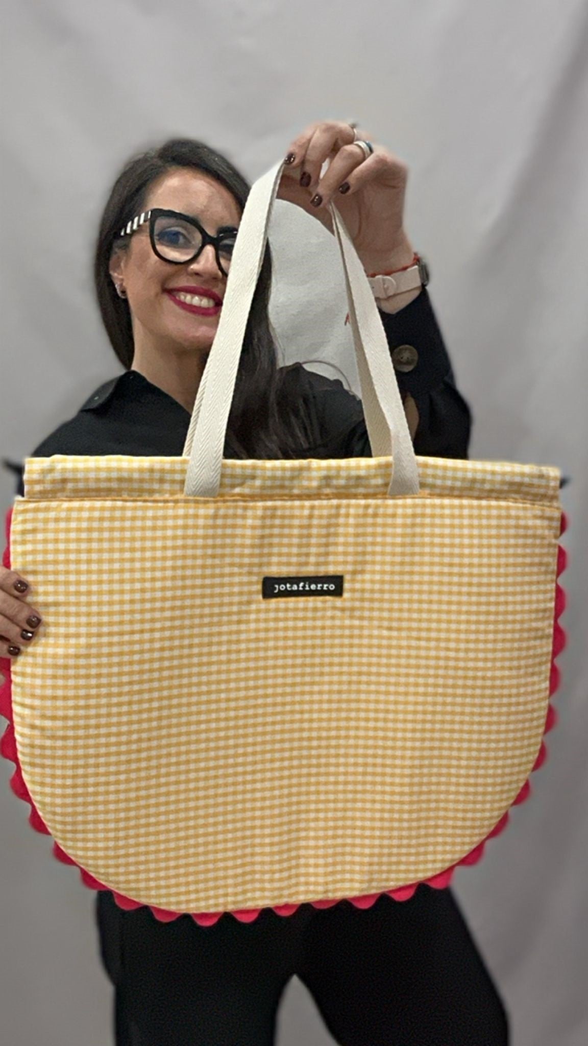 TOTE ASTROLOGÍA AMARILLO-FUCSIA
