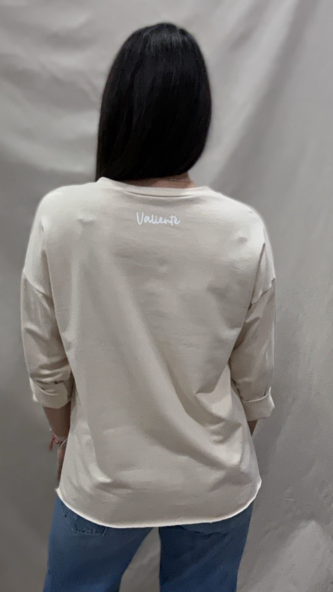 SUDADERA VALIENTE BEIGE S/M