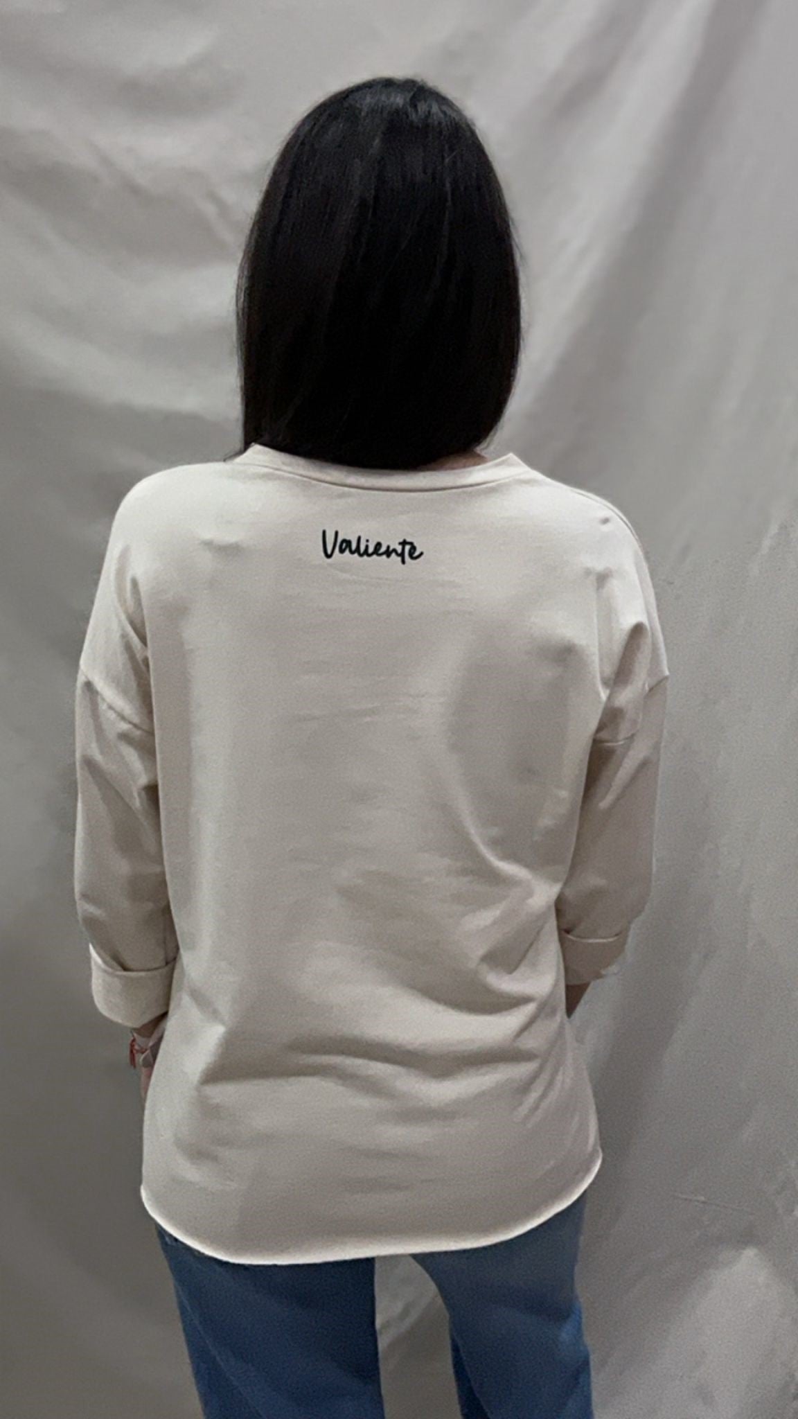 SUDADERA VALIENTE BEIGE S/M