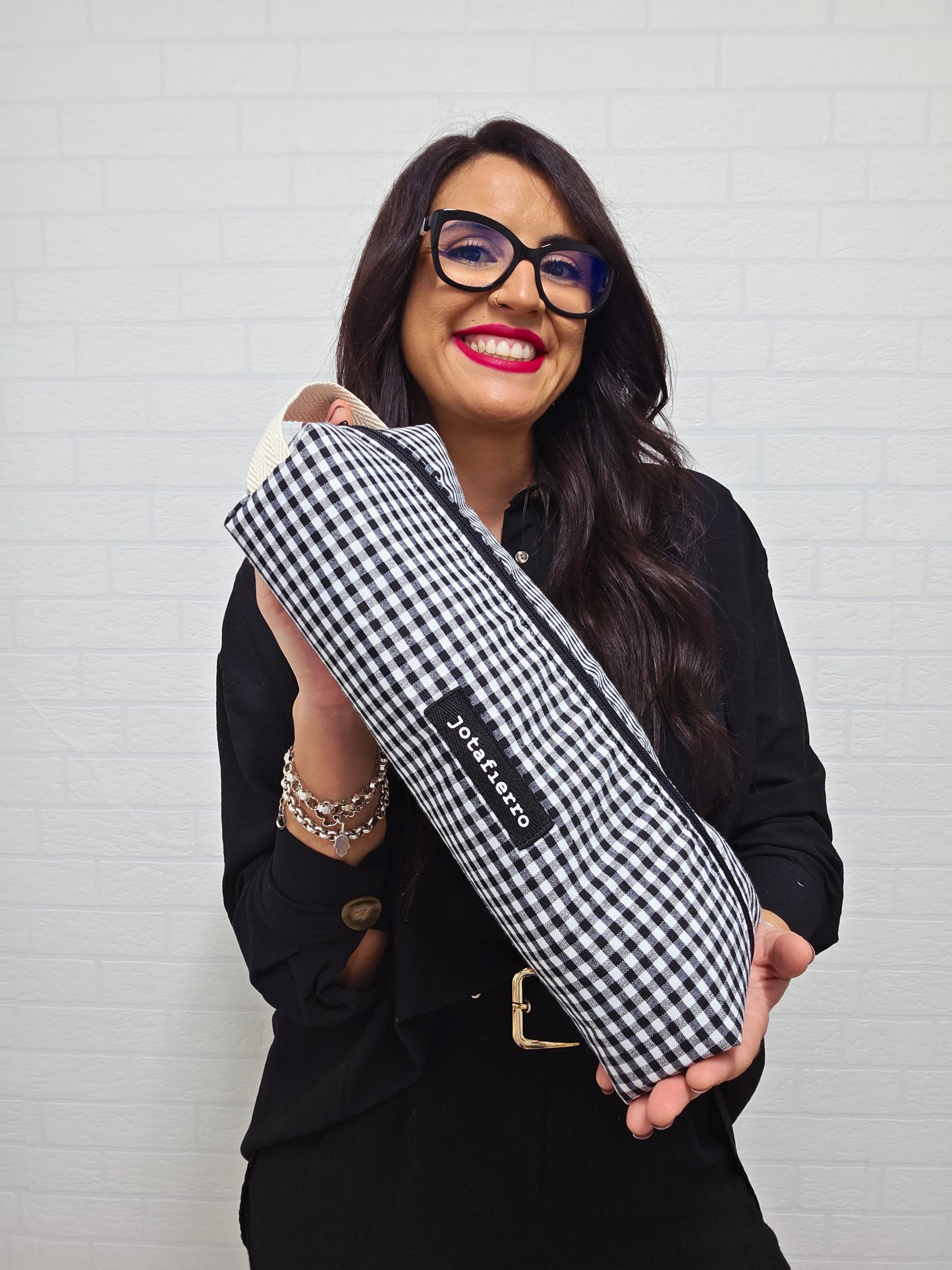 FUNDA PLANCHA VICHY NEGRO