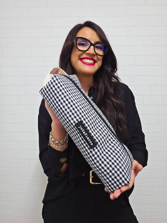 FUNDA PLANCHA VICHY NEGRO