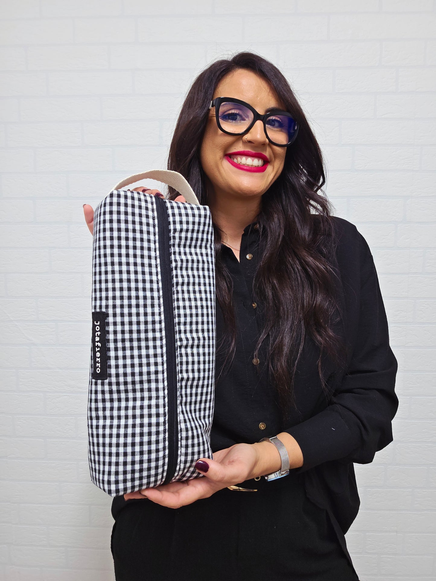 FUNDA PLANCHA VICHY NEGRO