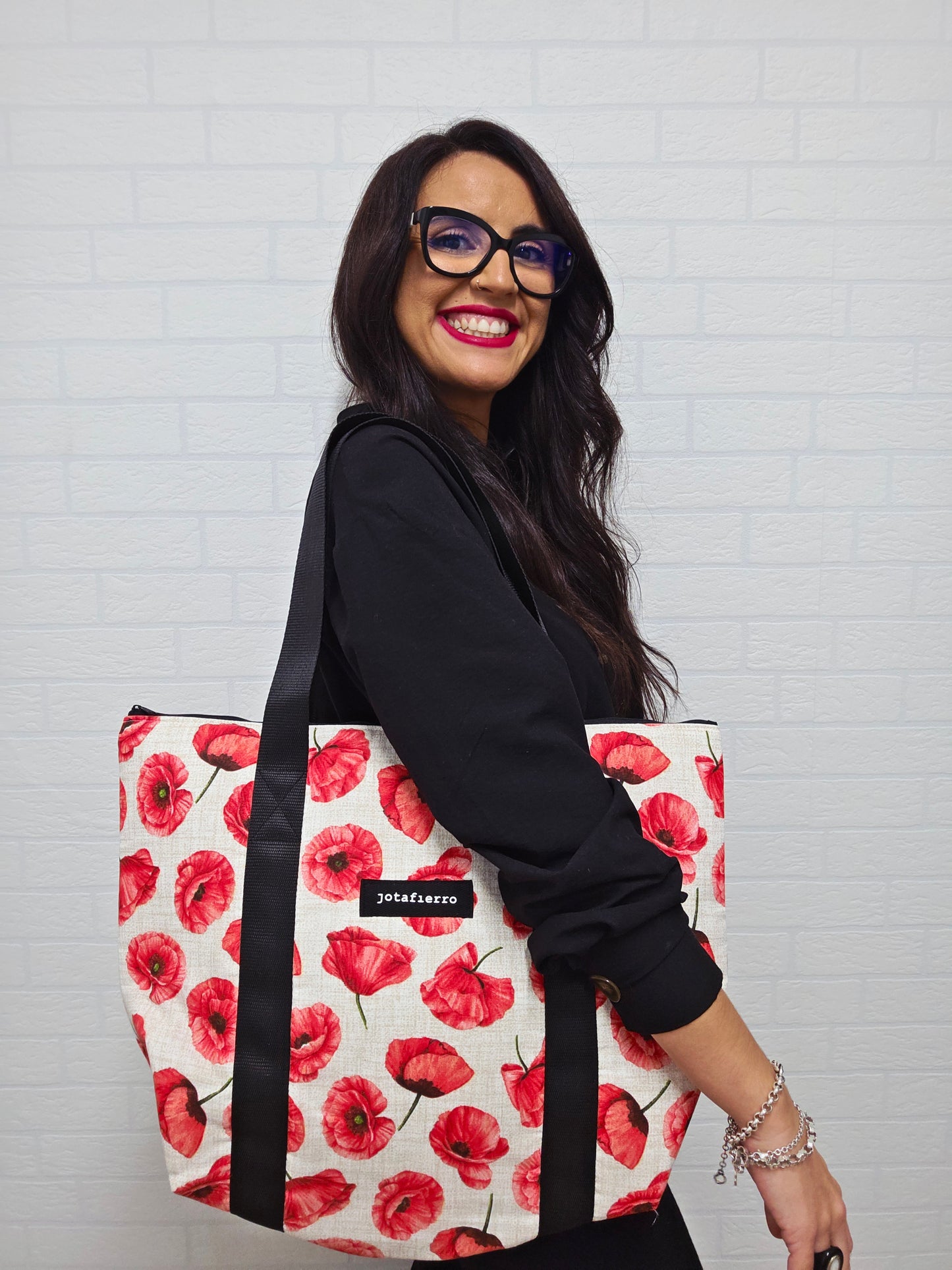 BOLSO TOTE BAG PREMIUM RED POPPY