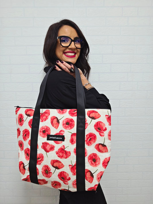 BOLSO TOTE BAG PREMIUM RED POPPY