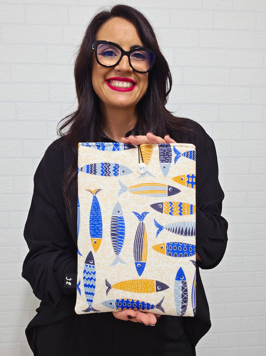 FUNDA DE LIBRO DE PECES