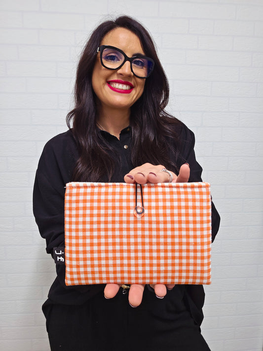 PORTA DOCUMENTOS VICHY NARANJA