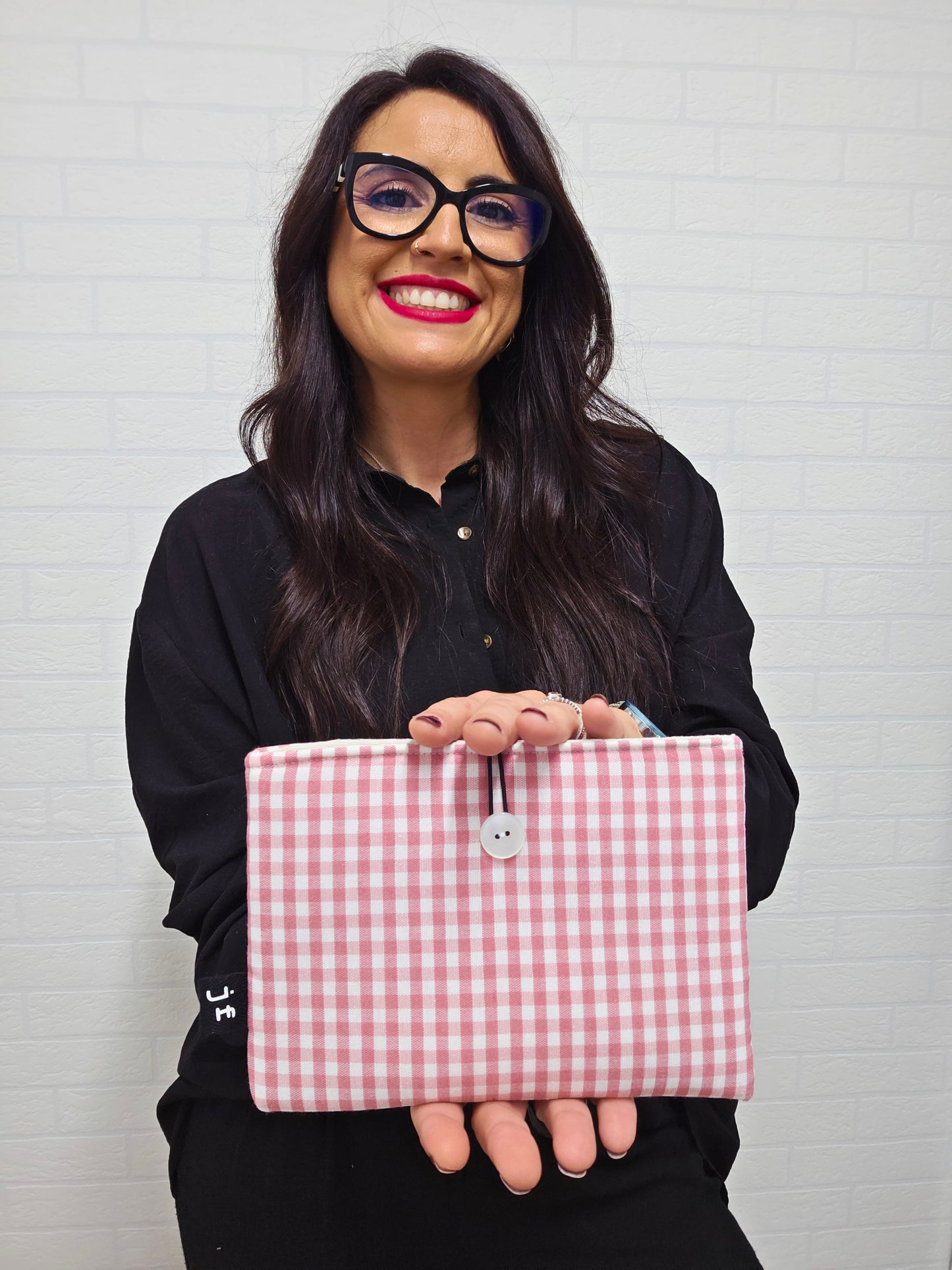 PORTA DOCUMENTOS VICHY ROSA EMPOLVADO