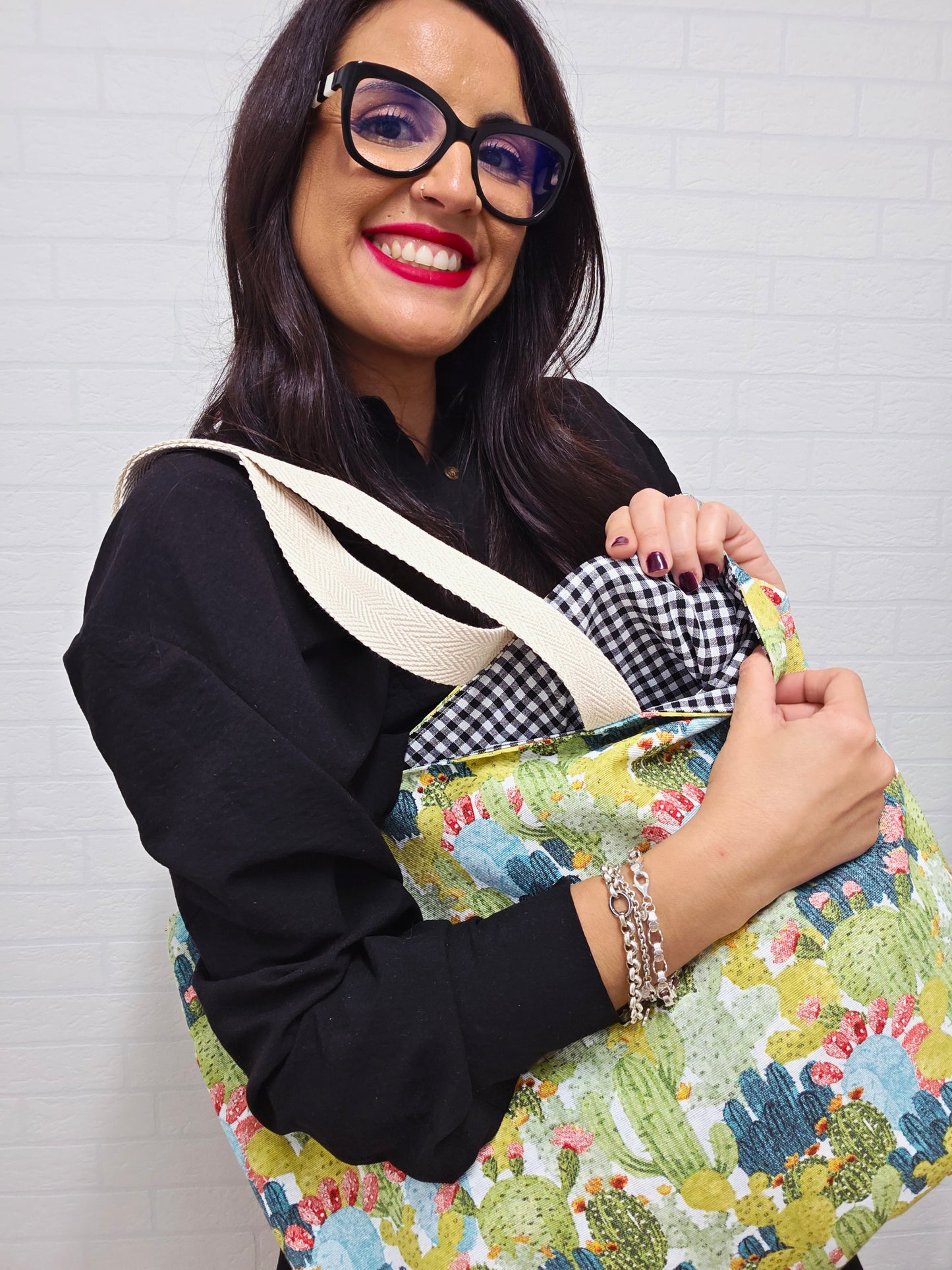 BOLSA REVERSIBLE CACTUS