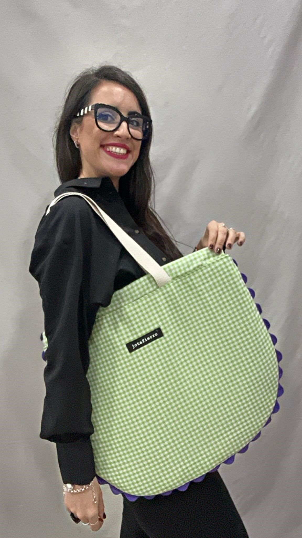 TOTE ASTROLOGÍA VERDE-LILA