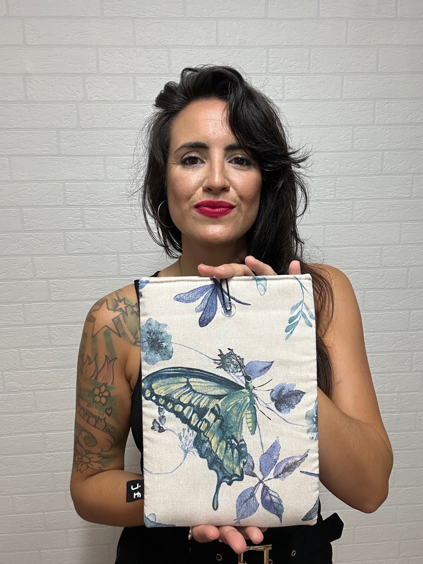 FUNDA DE LIBRO MARIPOSA BLUE