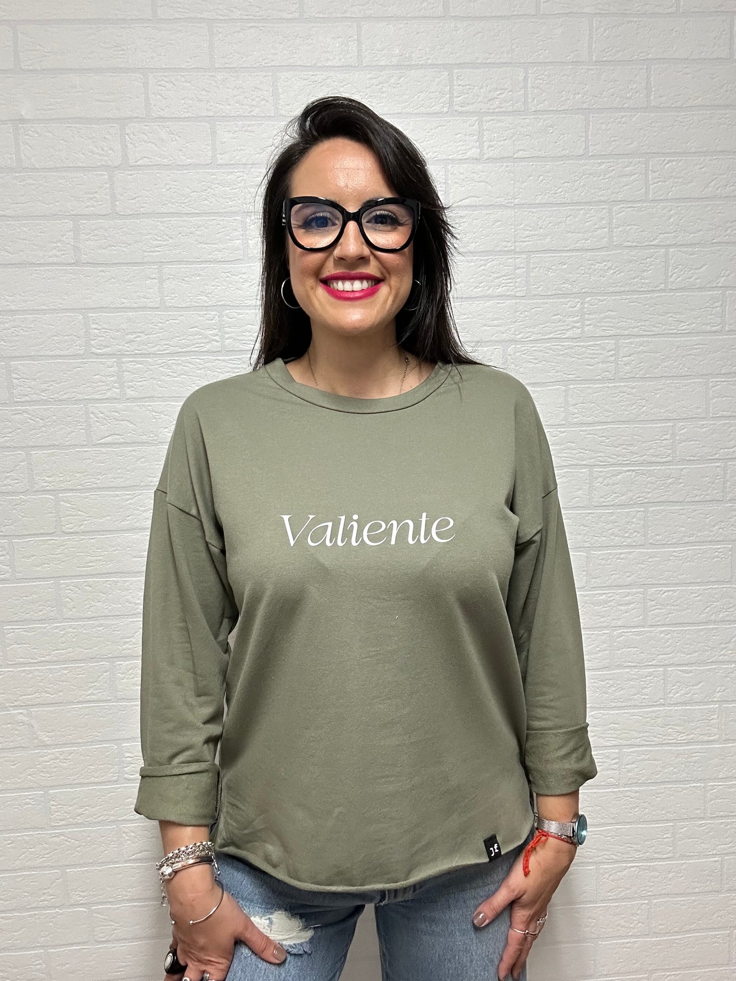 SUDADERA VALIENTE-GUERRERA VERDE