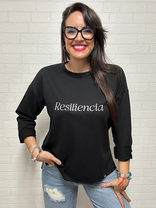 SUDADERA RESILIENCIA NEGRA