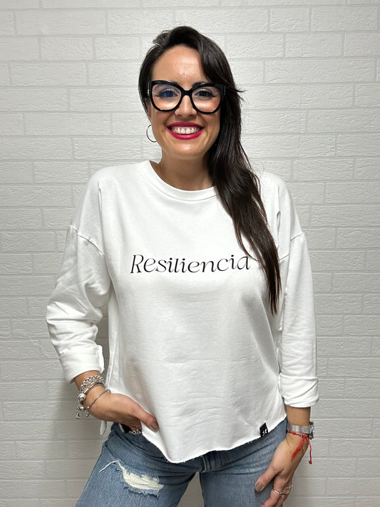 SUDADERA RESILIENCIA BLANCA