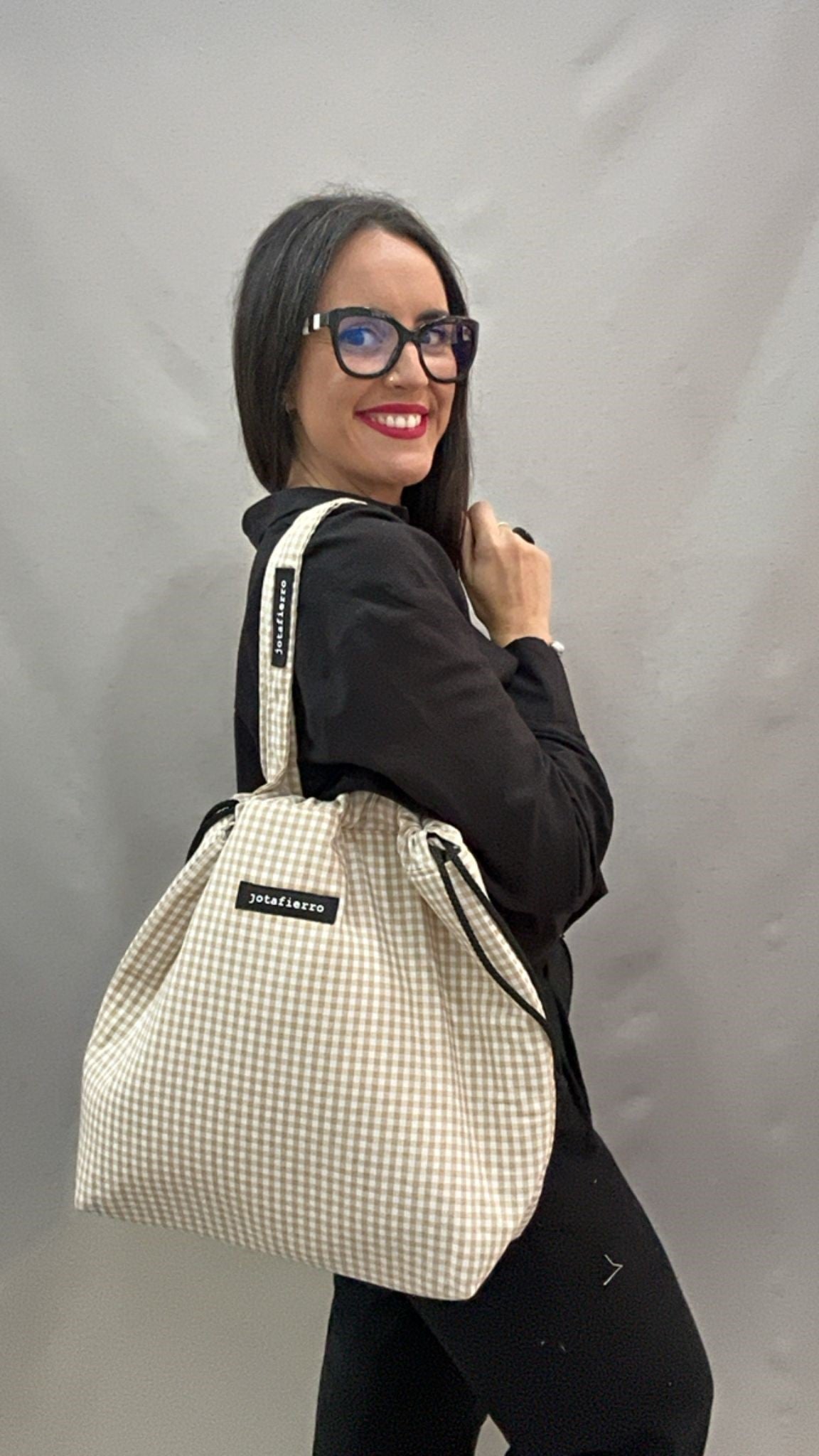 TOTE VICHY BEIGE