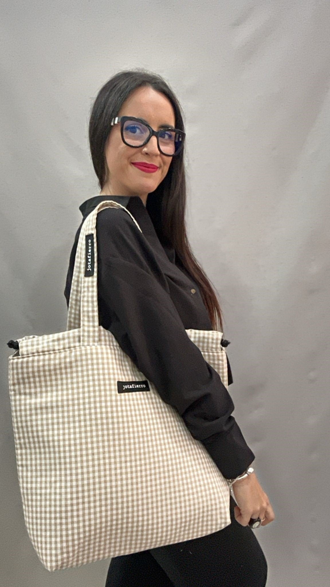 TOTE VICHY BEIGE