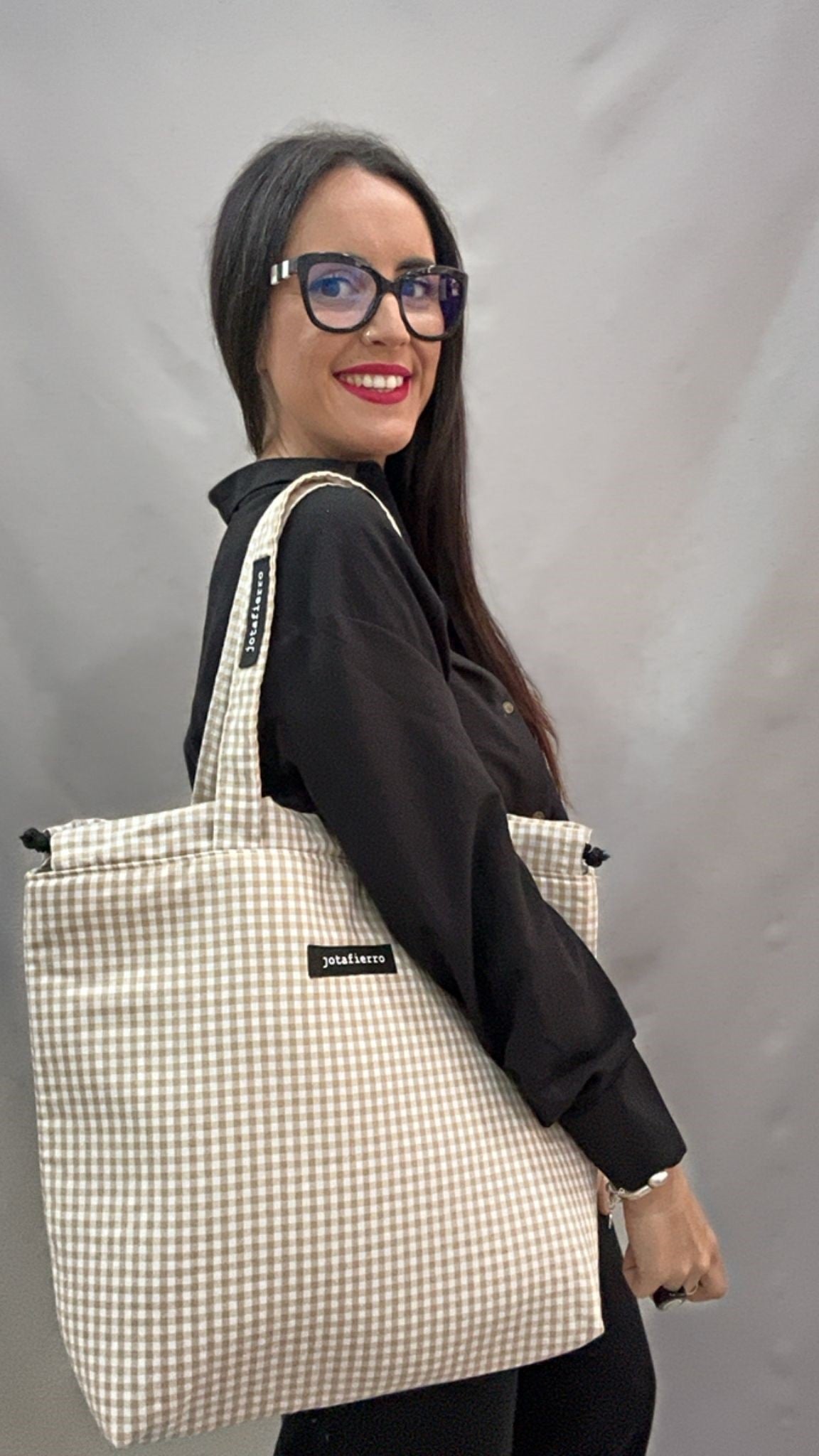 TOTE VICHY BEIGE