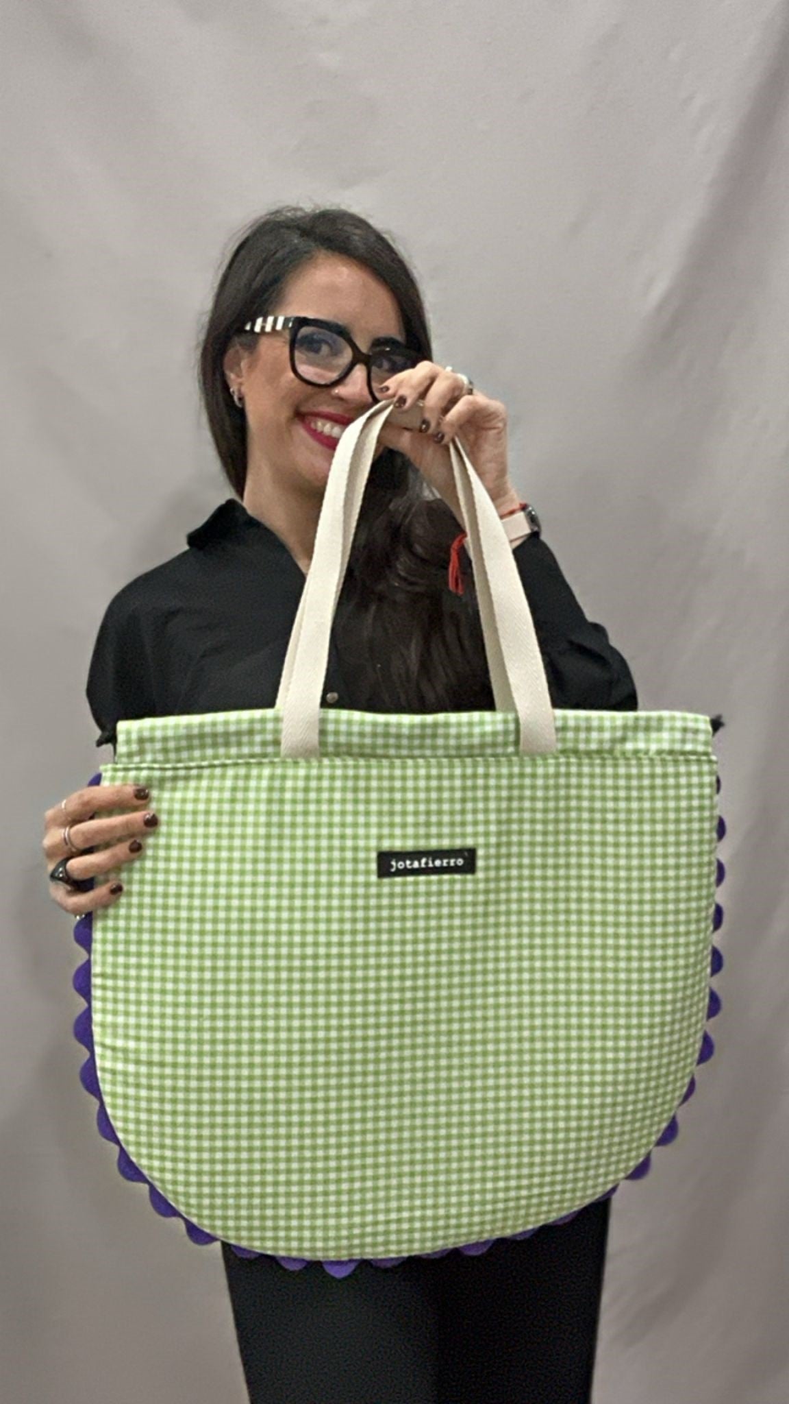 TOTE ASTROLOGÍA VERDE-LILA