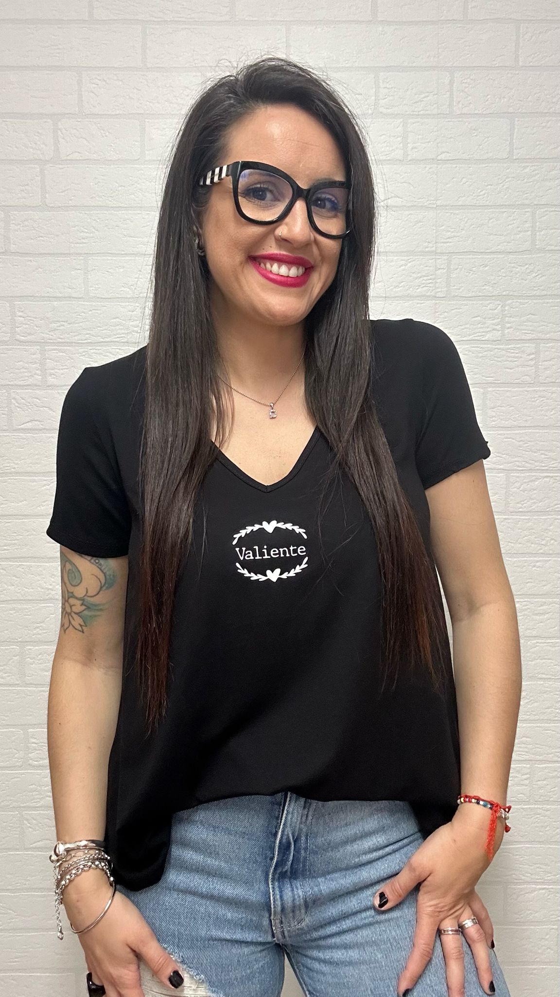 CAMISETA VALIENTE NEGRA